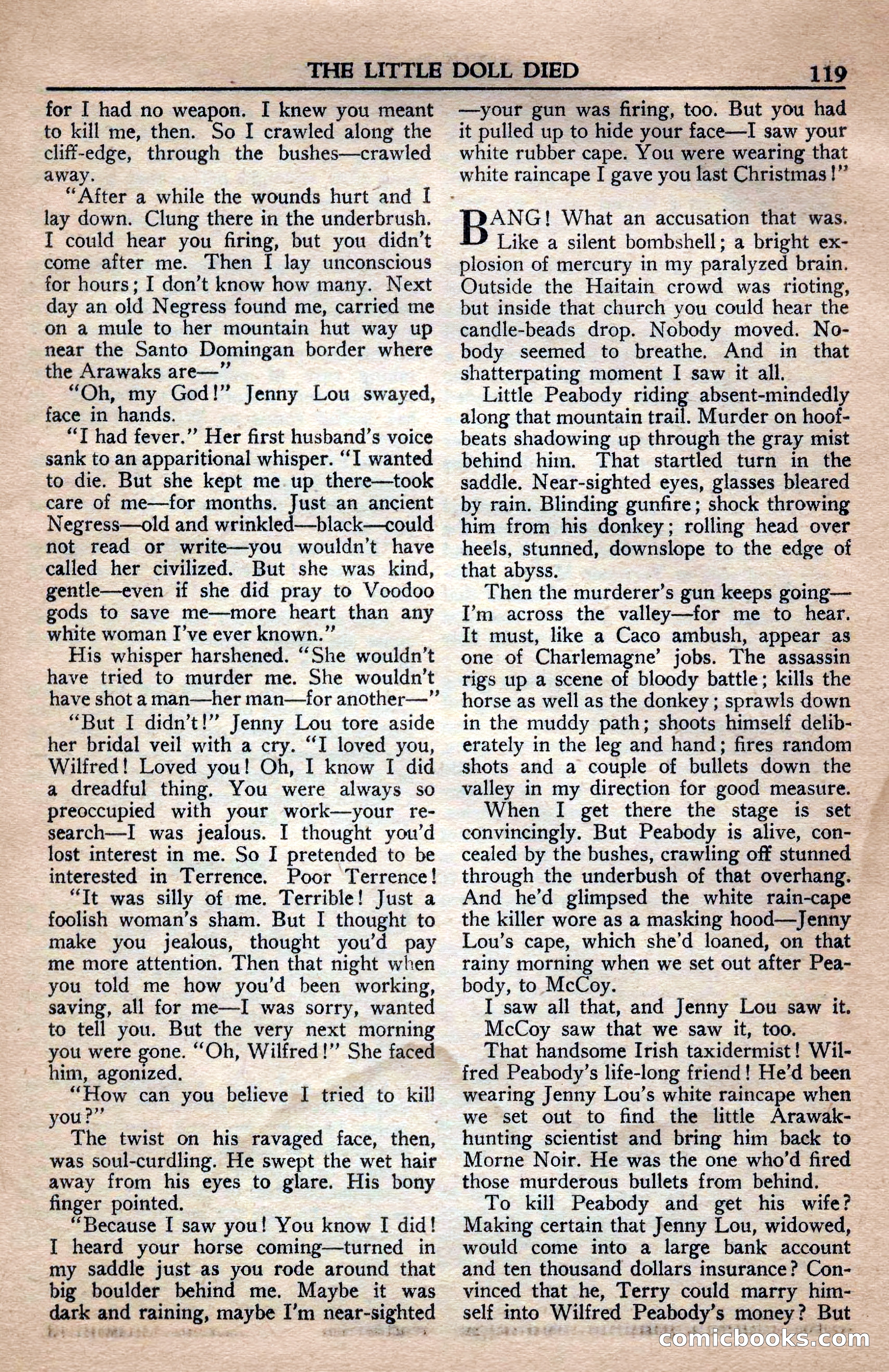 A. Merritt's Fantasy Magazine, April 1950 — page 119 of 132