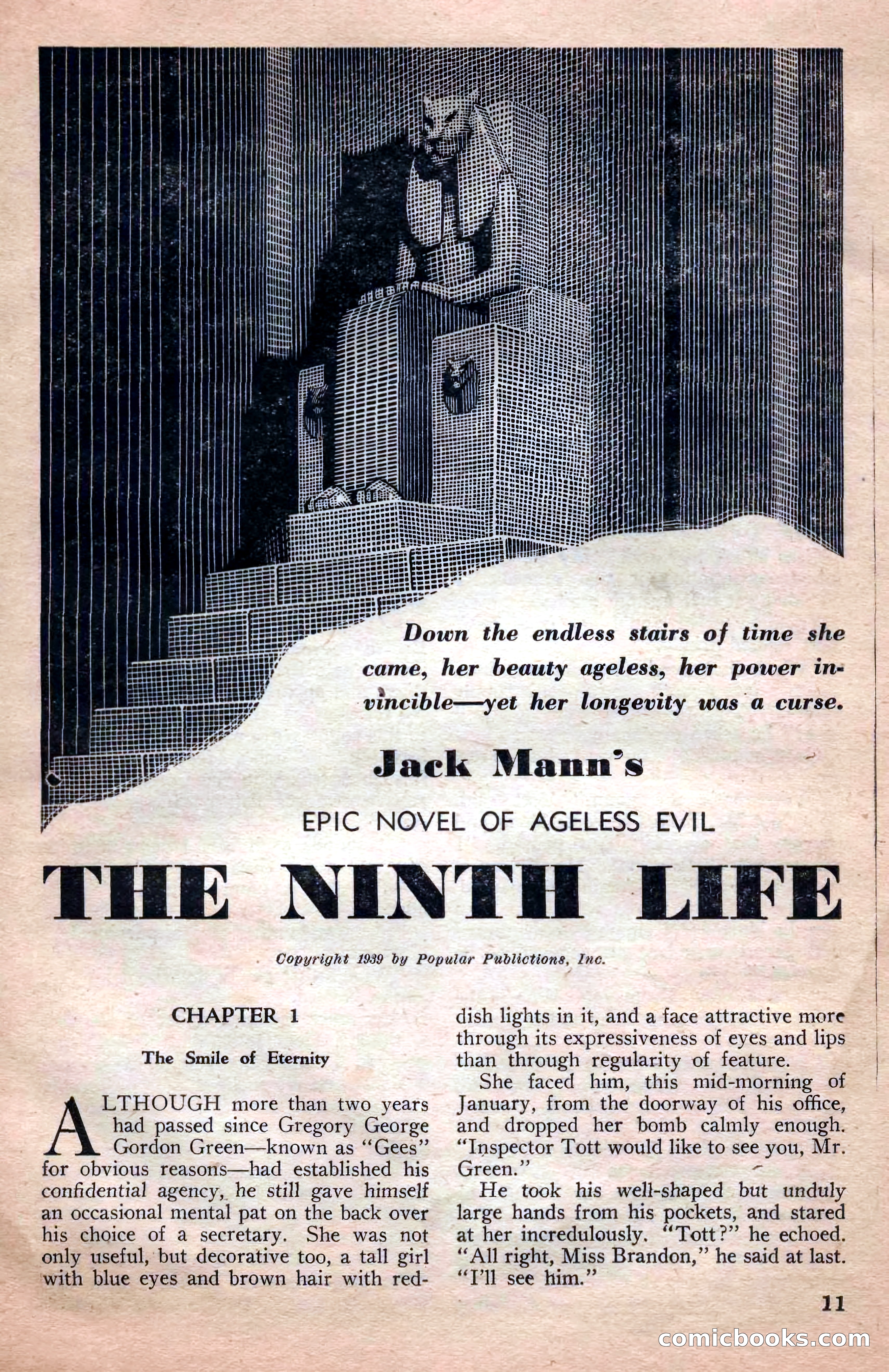 A. Merritt's Fantasy Magazine, April 1950 — page 11 of 132