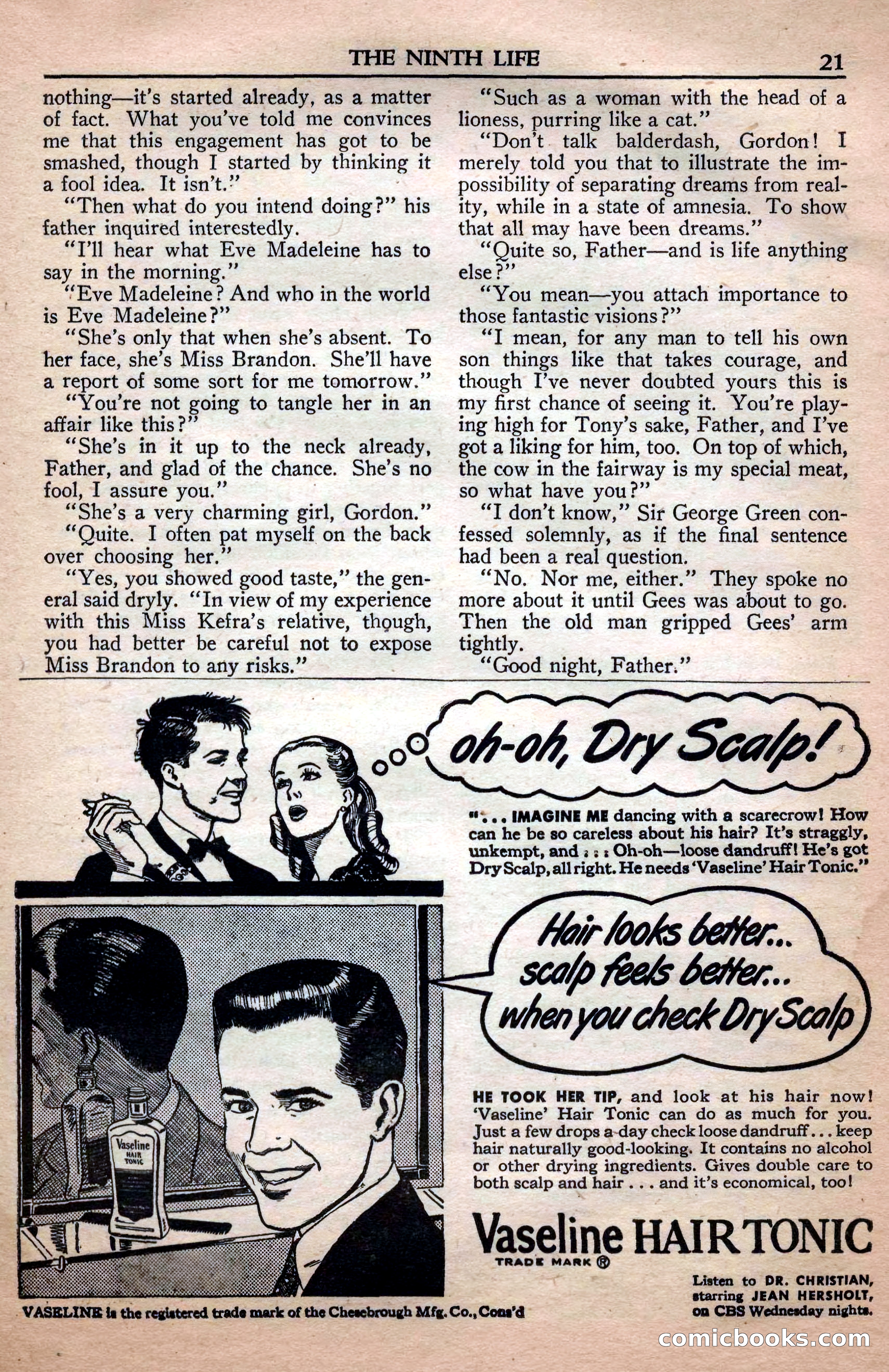 A. Merritt's Fantasy Magazine, April 1950 — page 21 of 132