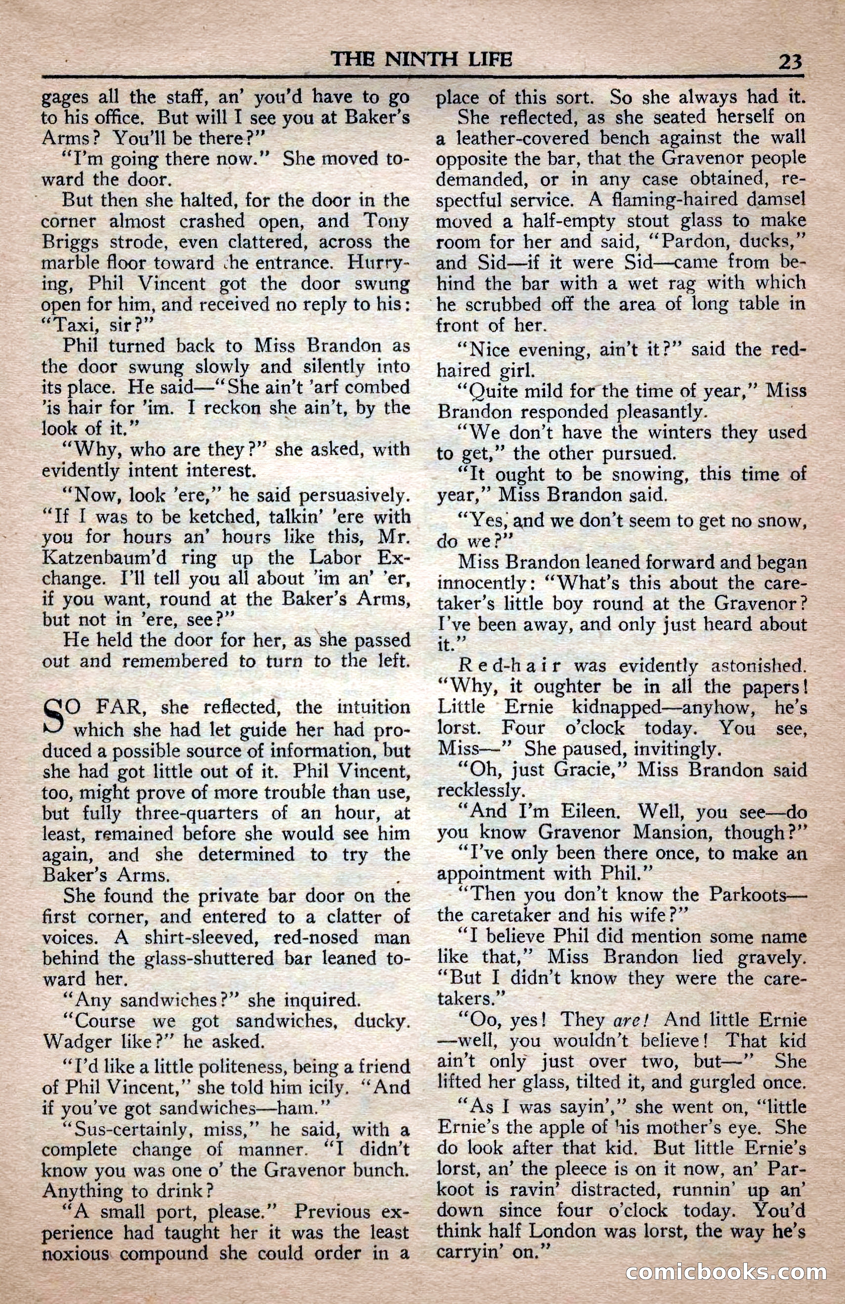 A. Merritt's Fantasy Magazine, April 1950 — page 23 of 132