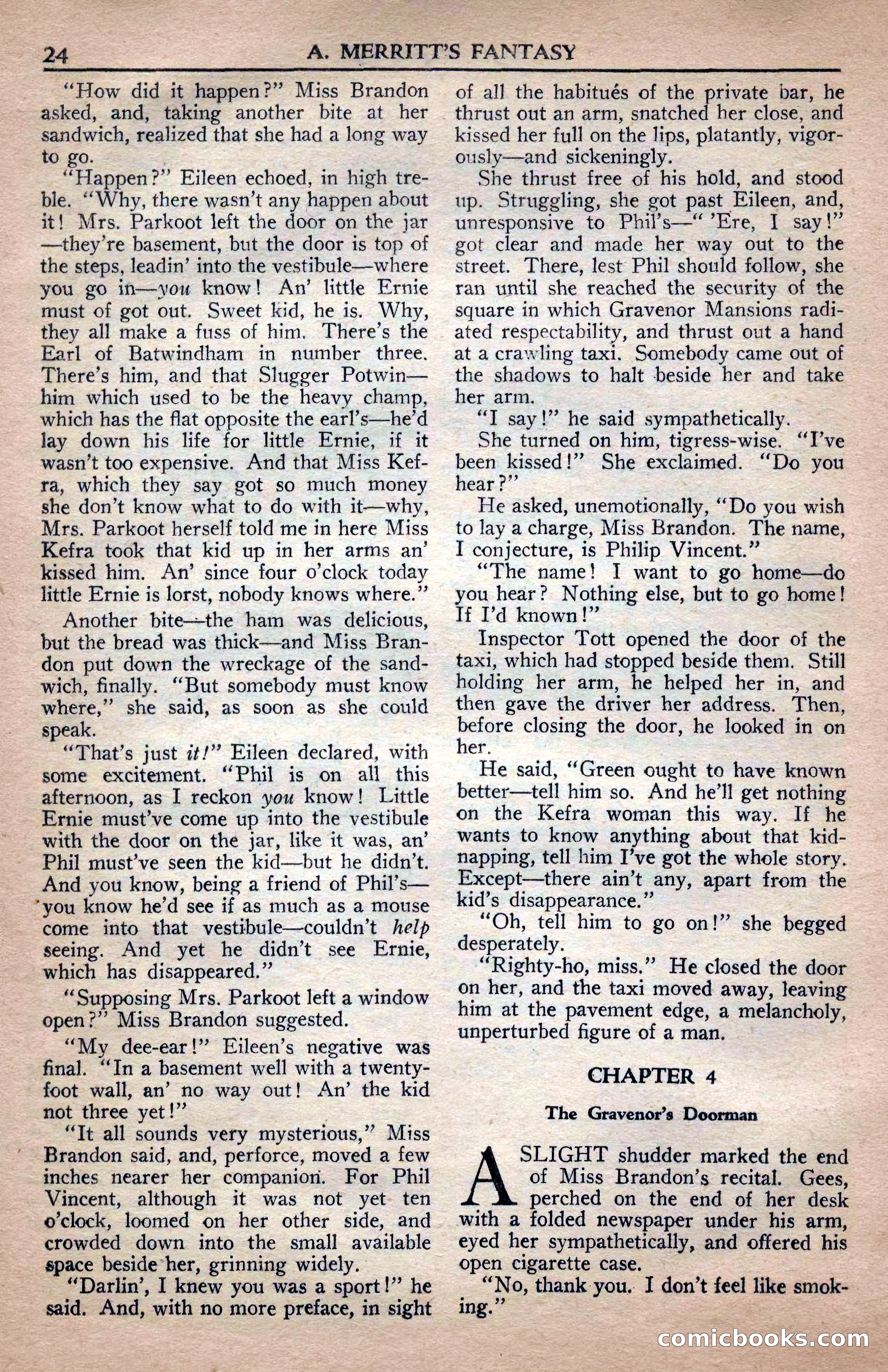 A. Merritt's Fantasy Magazine, April 1950 — page 24 of 132