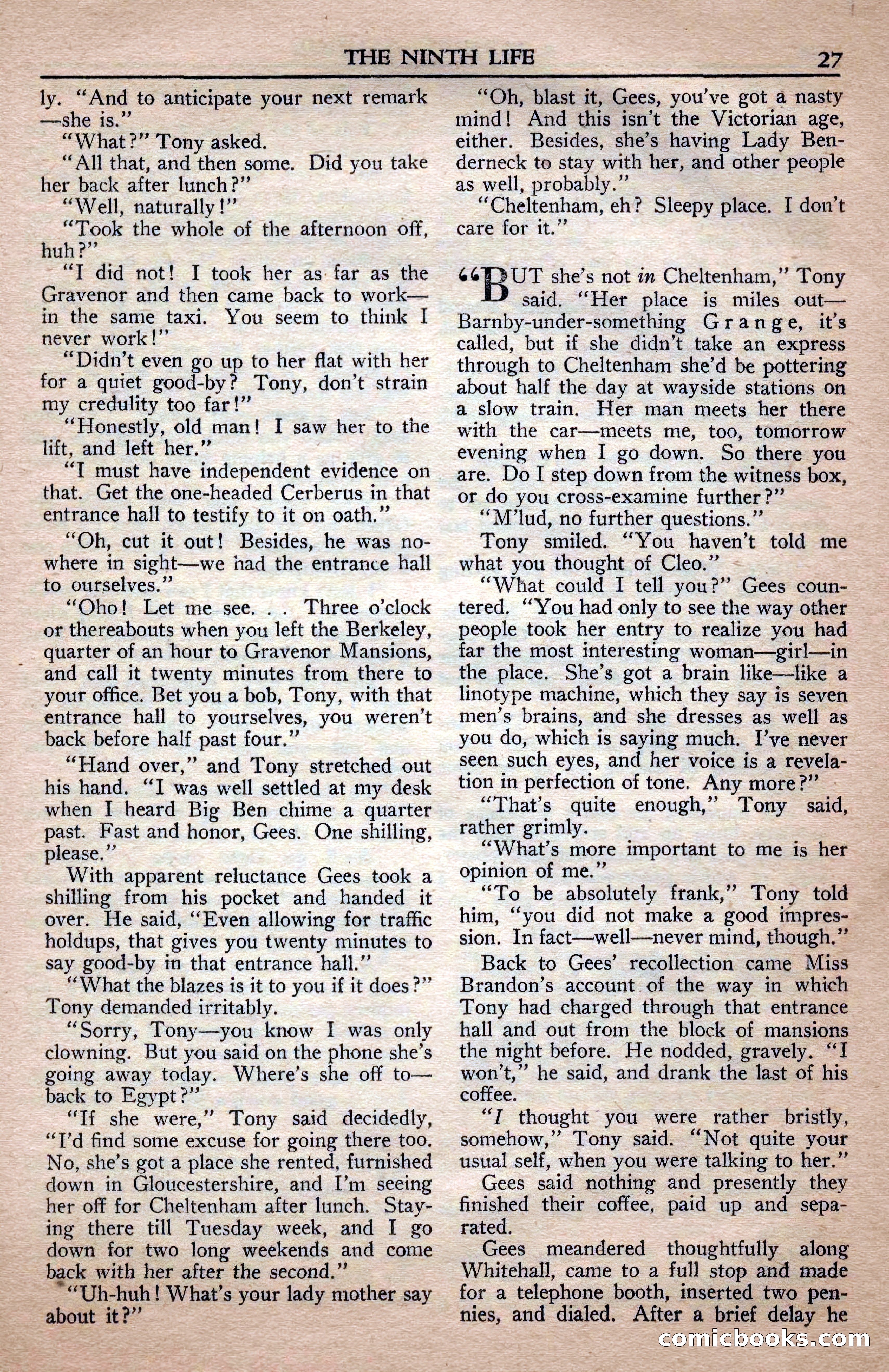 A. Merritt's Fantasy Magazine, April 1950 — page 27 of 132