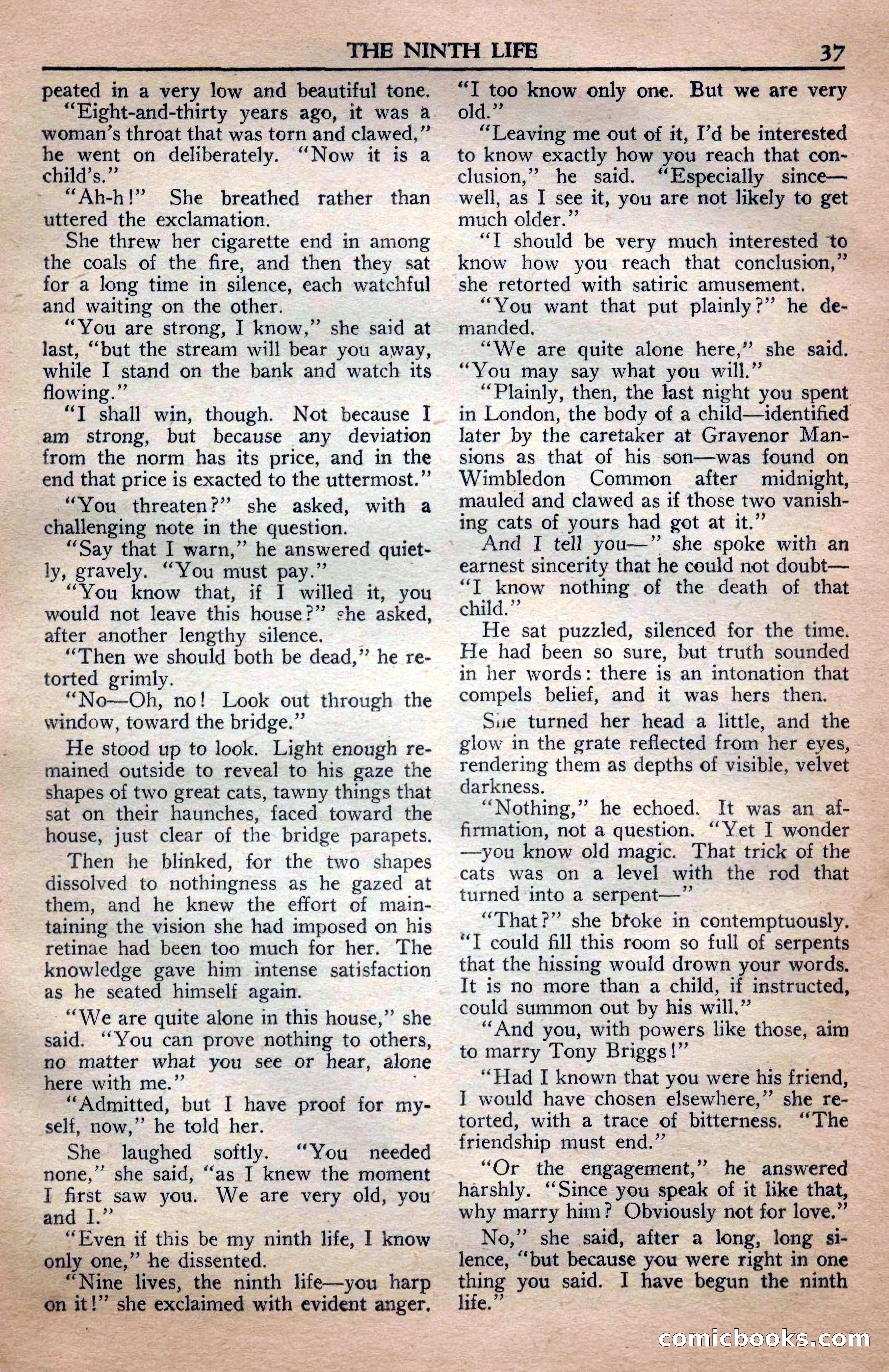 A. Merritt's Fantasy Magazine, April 1950 — page 37 of 132