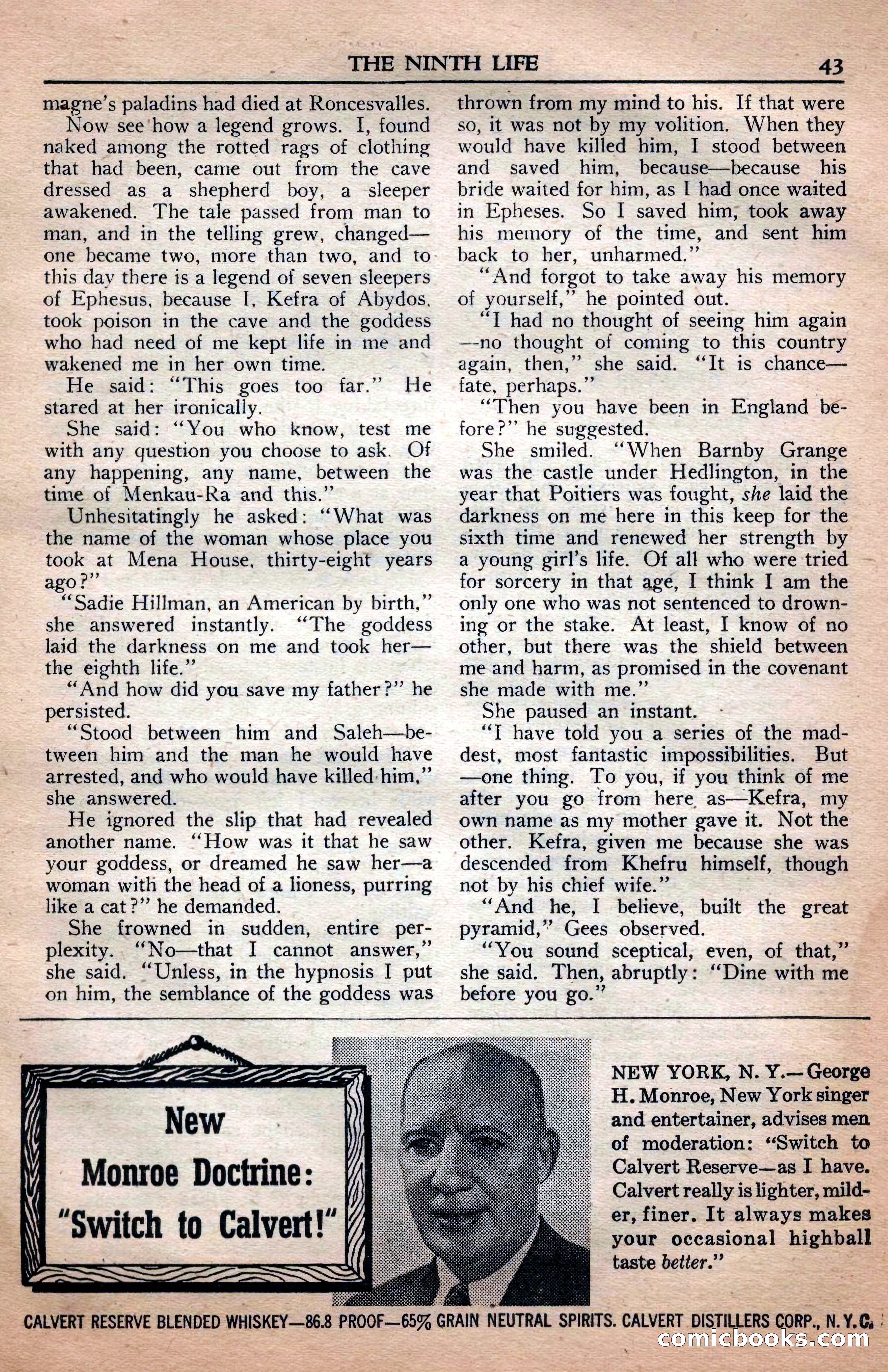 A. Merritt's Fantasy Magazine, April 1950 — page 43 of 132