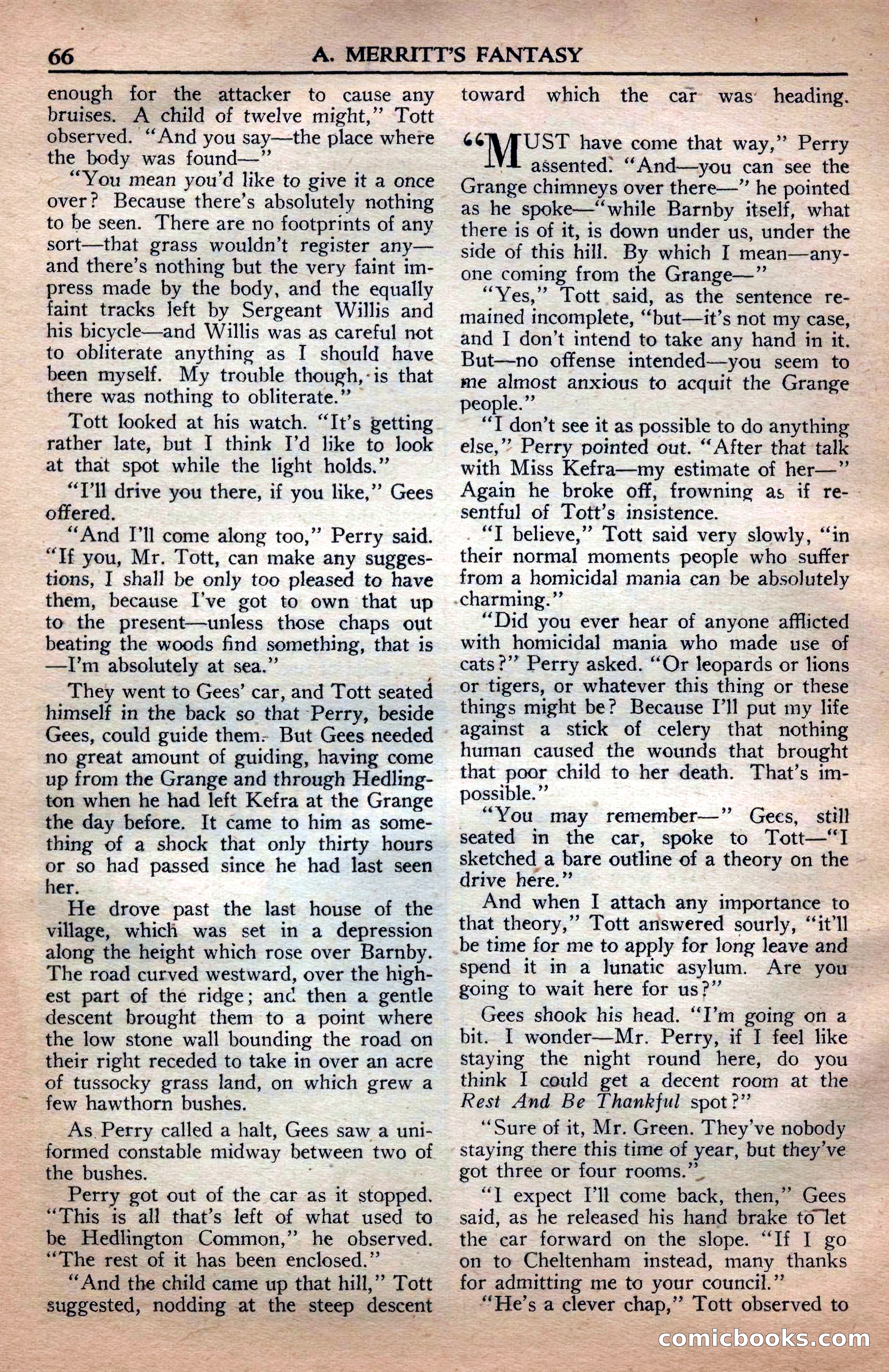 A. Merritt's Fantasy Magazine, April 1950 — page 66 of 132