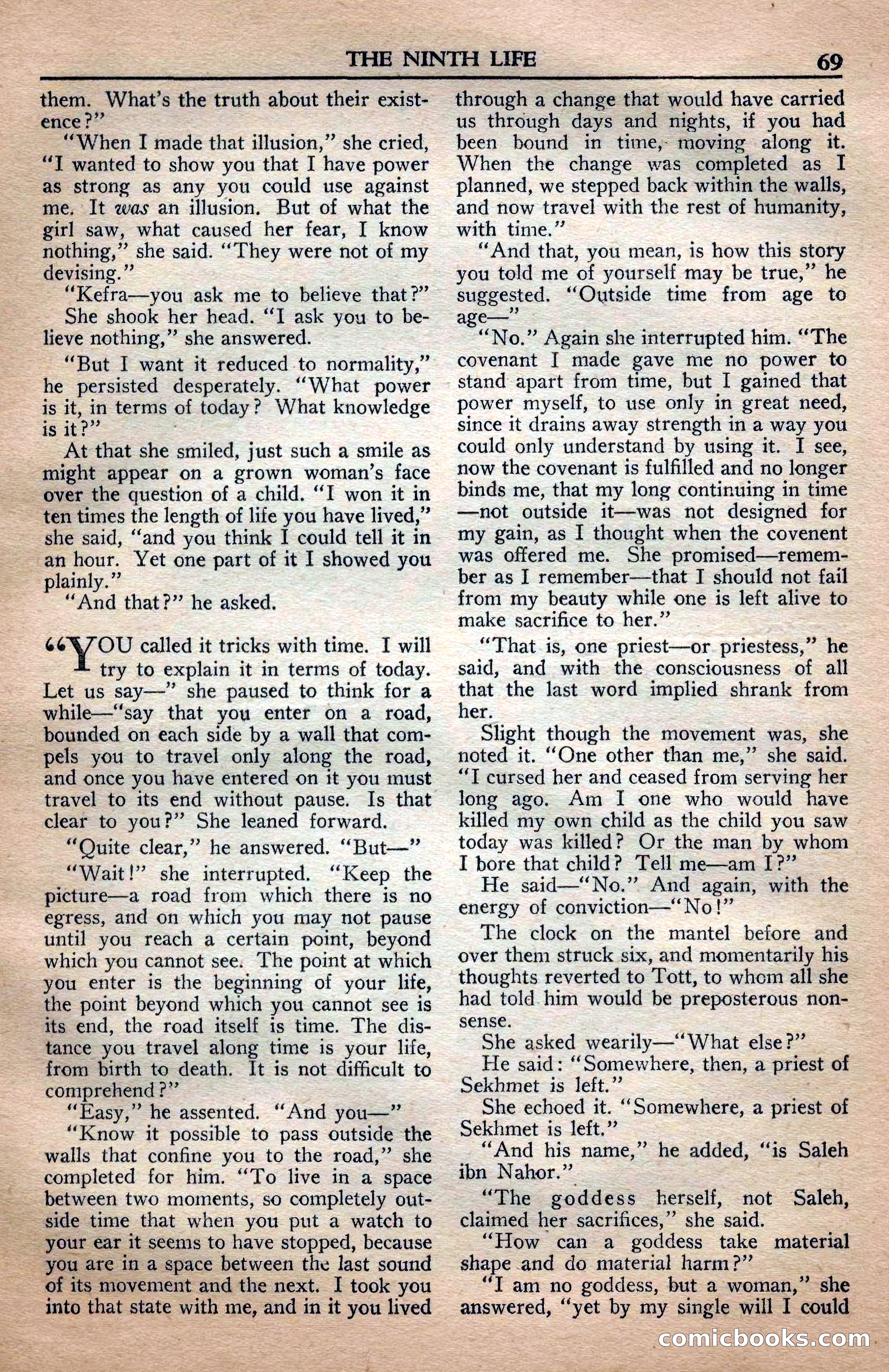 A. Merritt's Fantasy Magazine, April 1950 — page 69 of 132