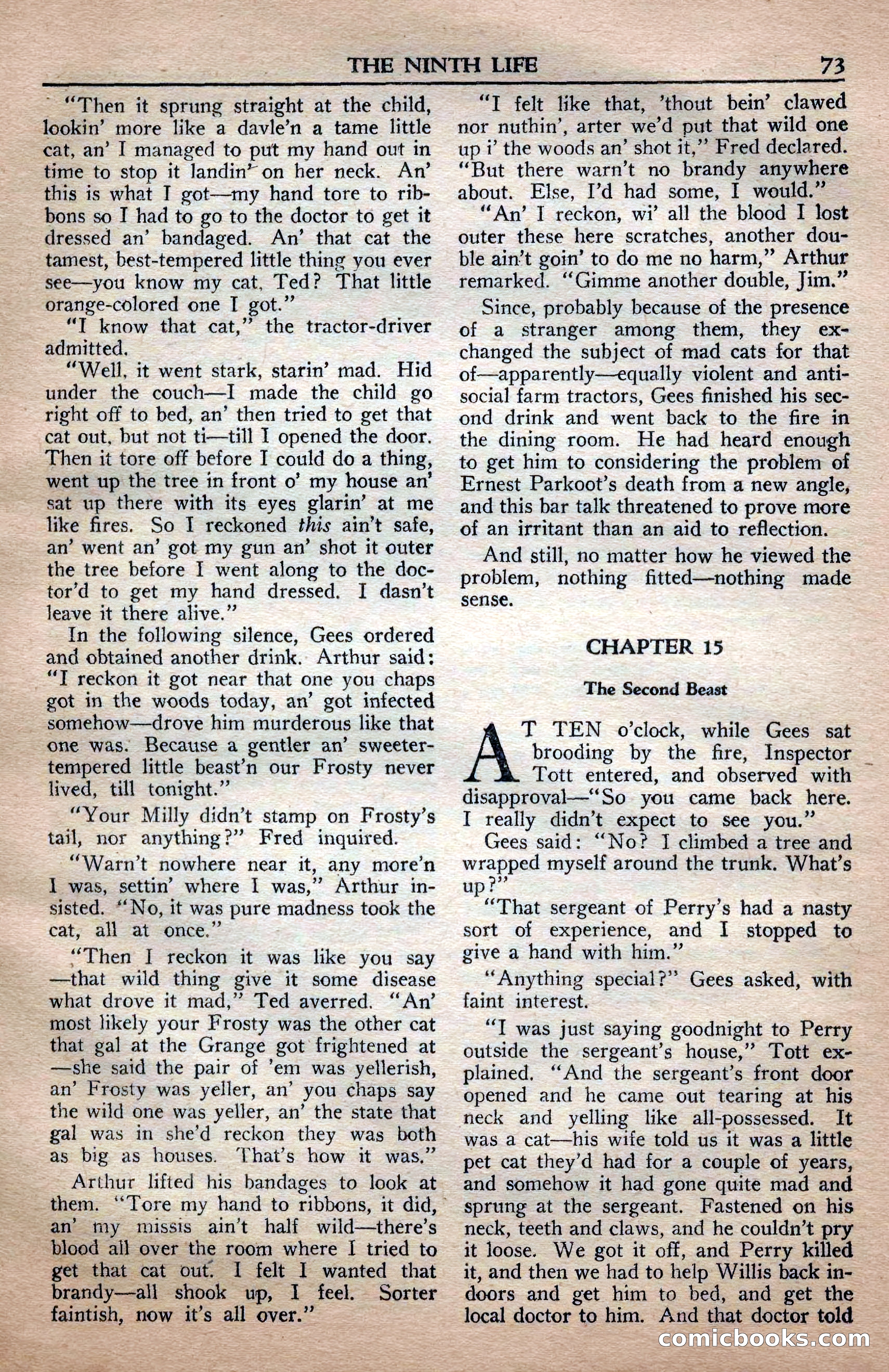 A. Merritt's Fantasy Magazine, April 1950 — page 73 of 132