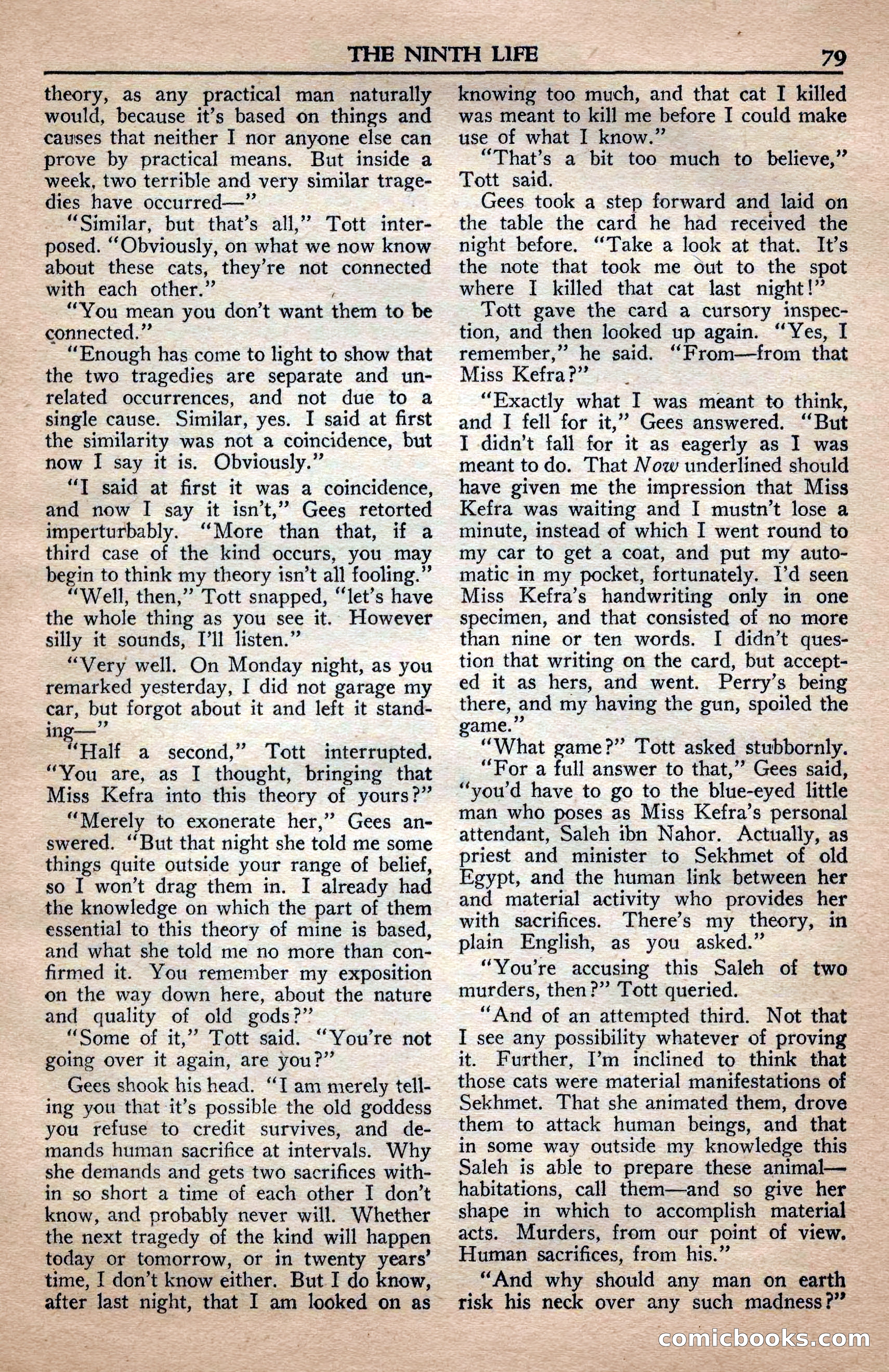 A. Merritt's Fantasy Magazine, April 1950 — page 79 of 132