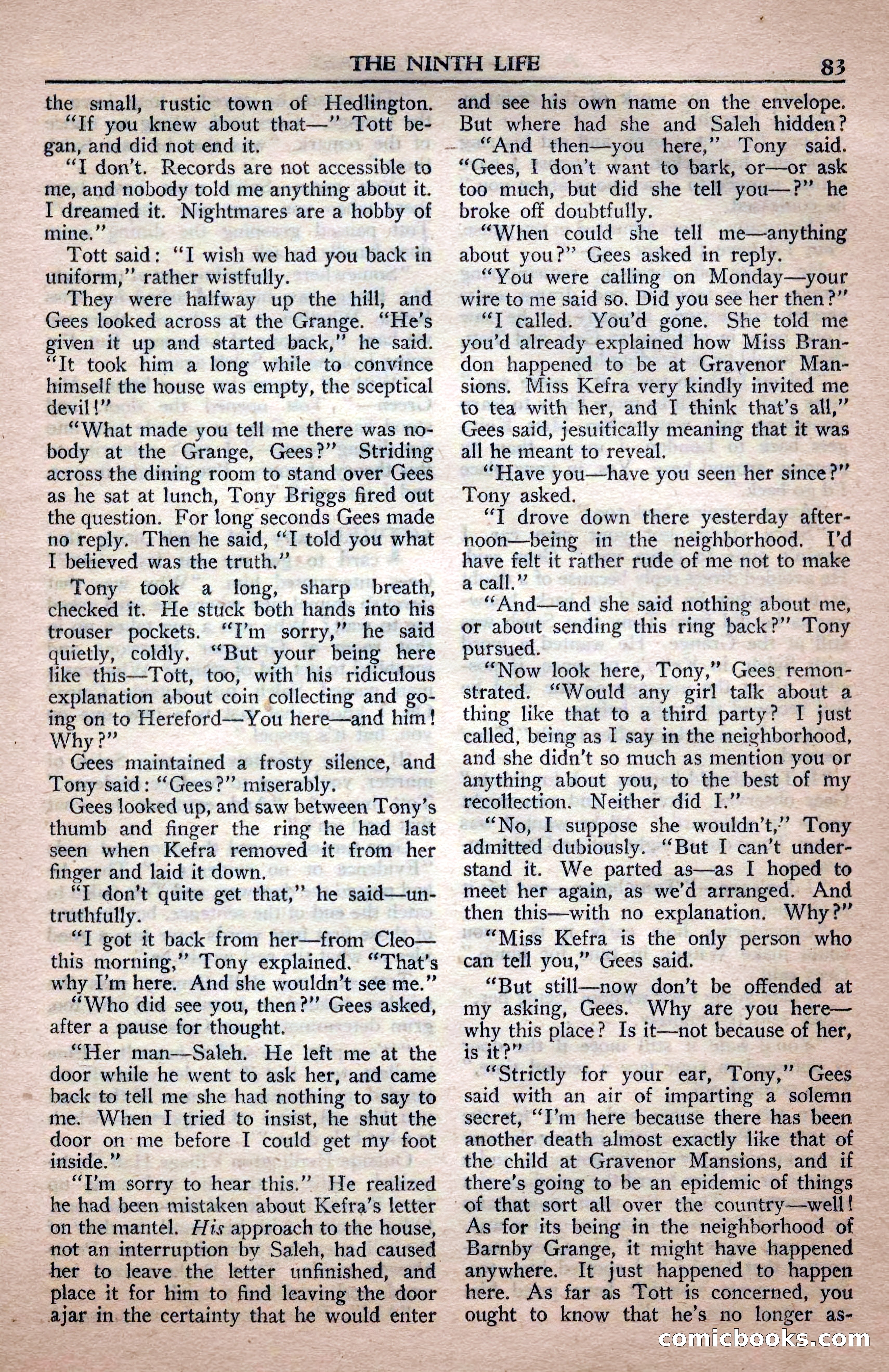 A. Merritt's Fantasy Magazine, April 1950 — page 83 of 132