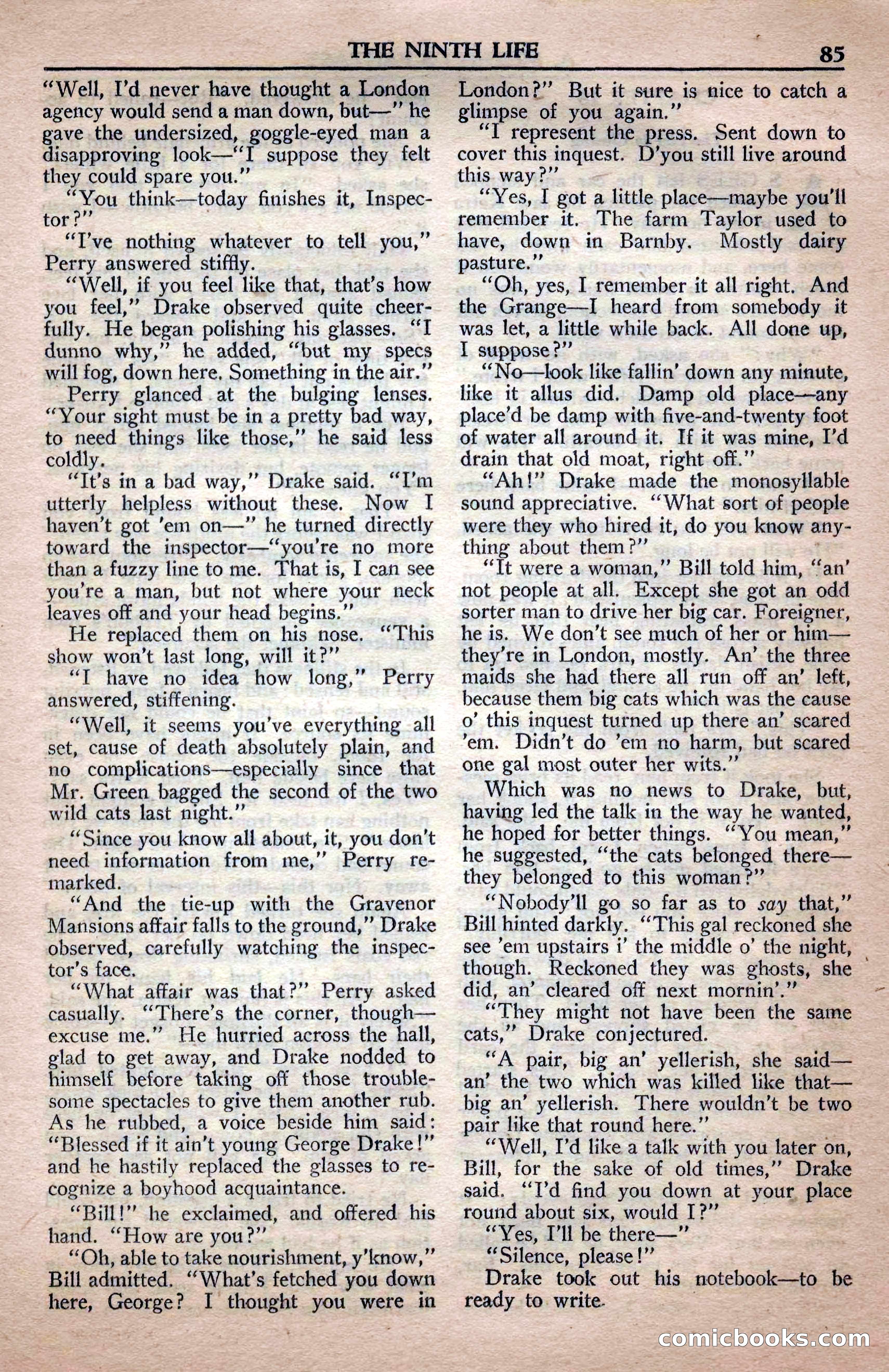 A. Merritt's Fantasy Magazine, April 1950 — page 85 of 132