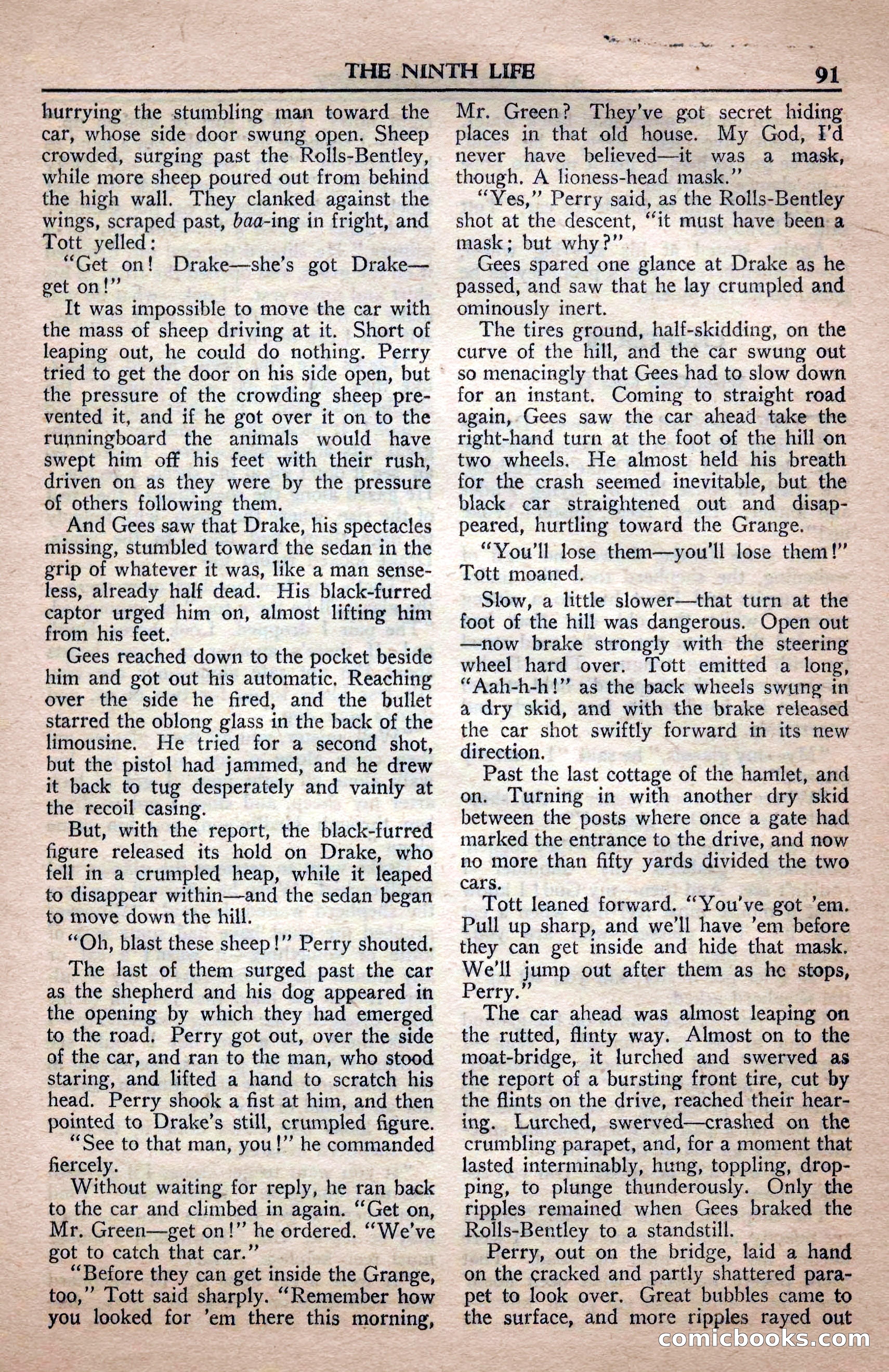 A. Merritt's Fantasy Magazine, April 1950 — page 91 of 132