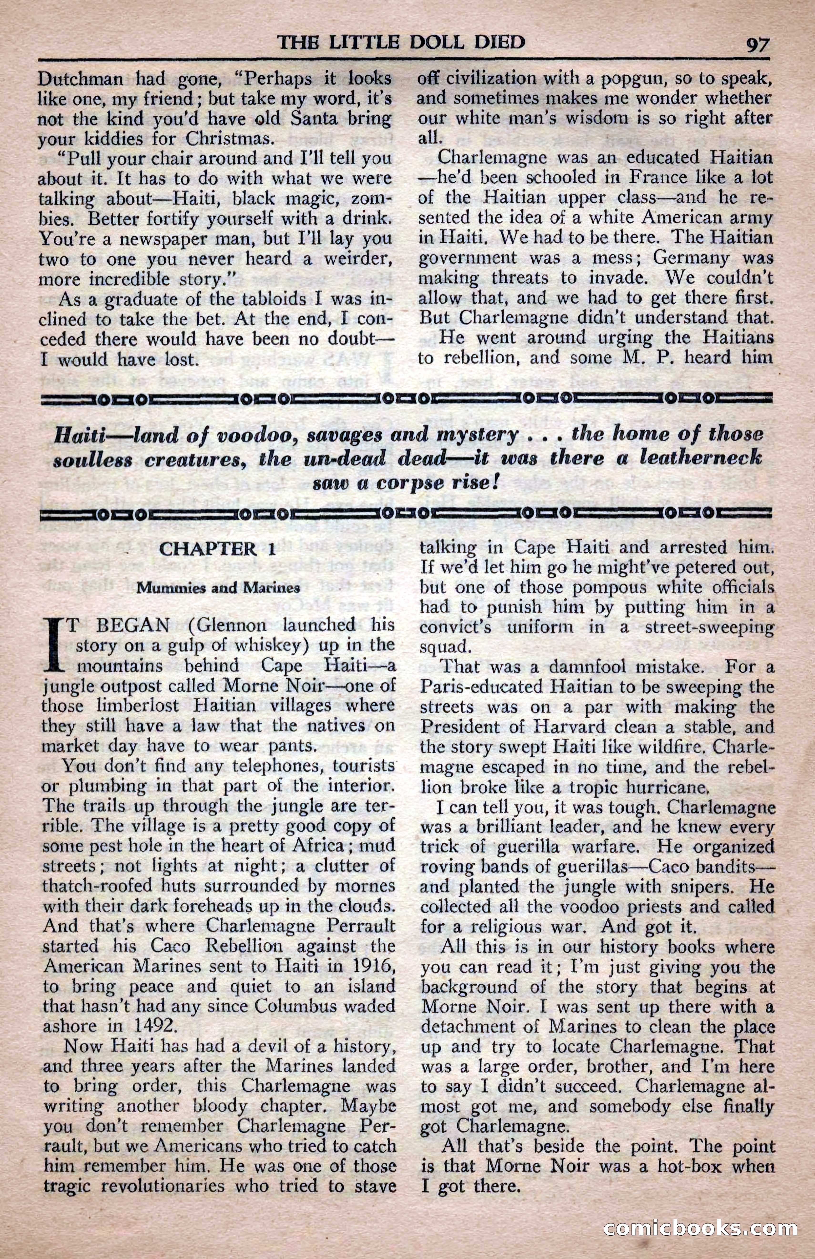 A. Merritt's Fantasy Magazine, April 1950 — page 97 of 132