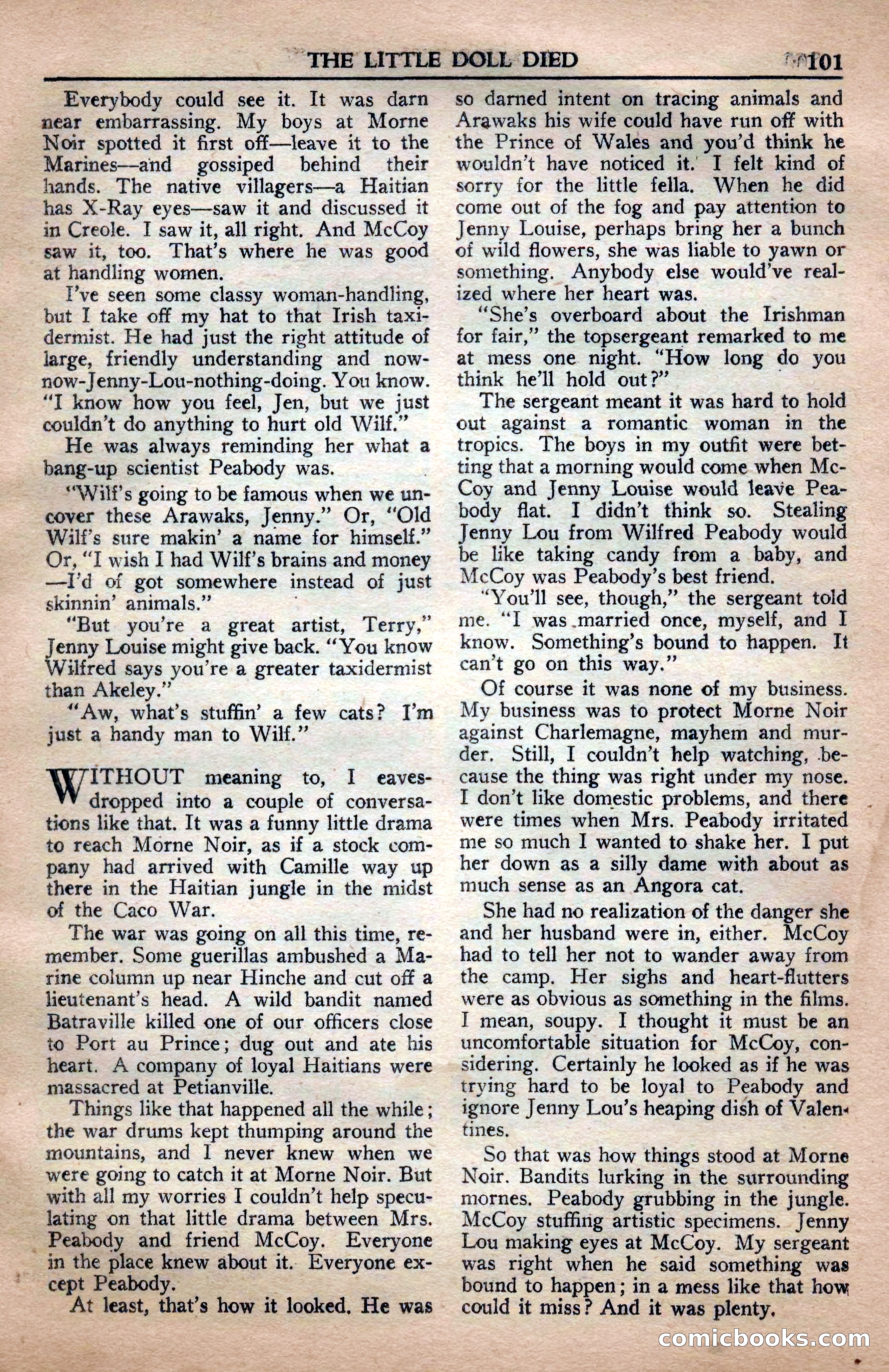 A. Merritt's Fantasy Magazine, April 1950 — page 101 of 132
