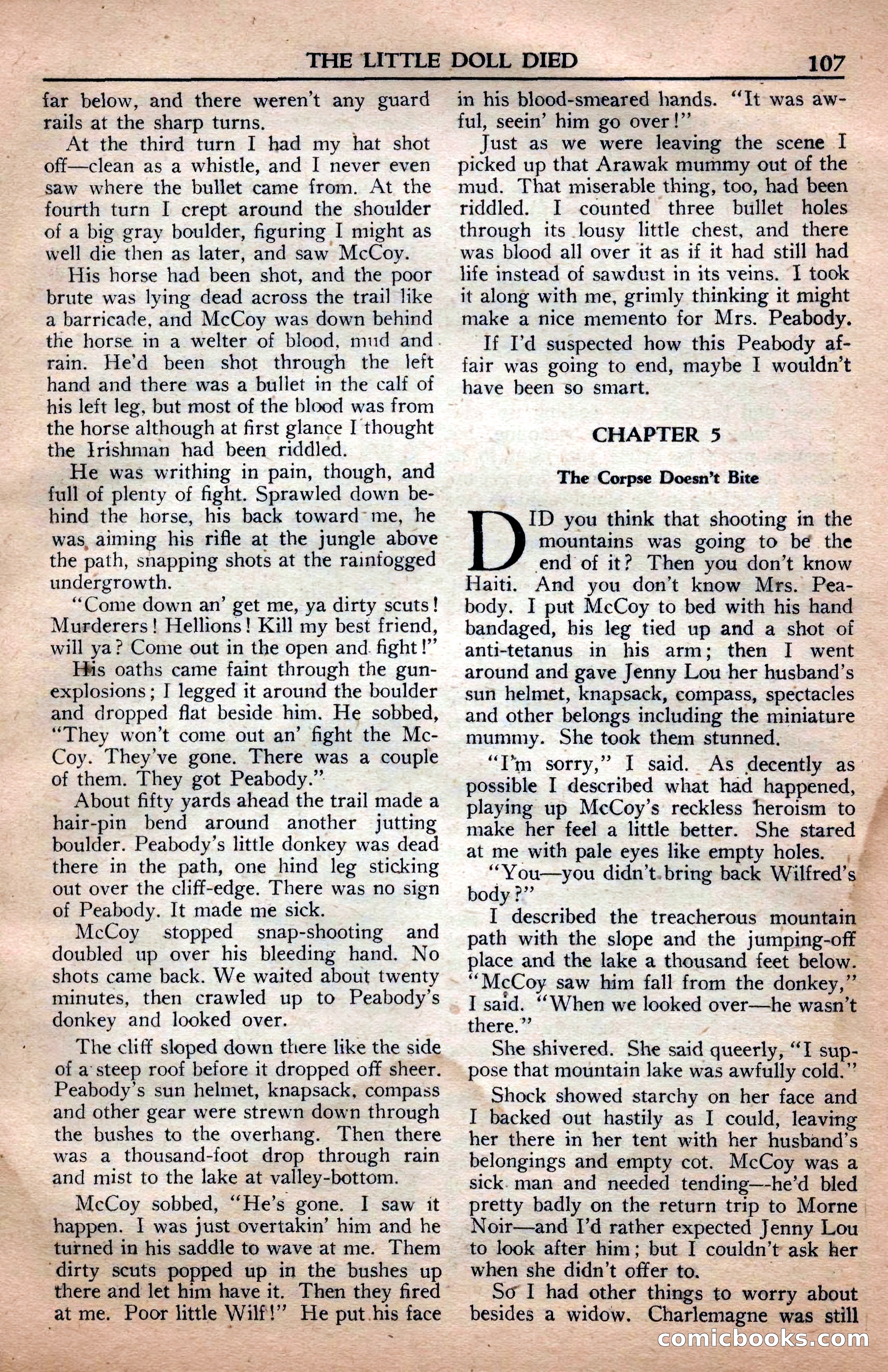 A. Merritt's Fantasy Magazine, April 1950 — page 107 of 132