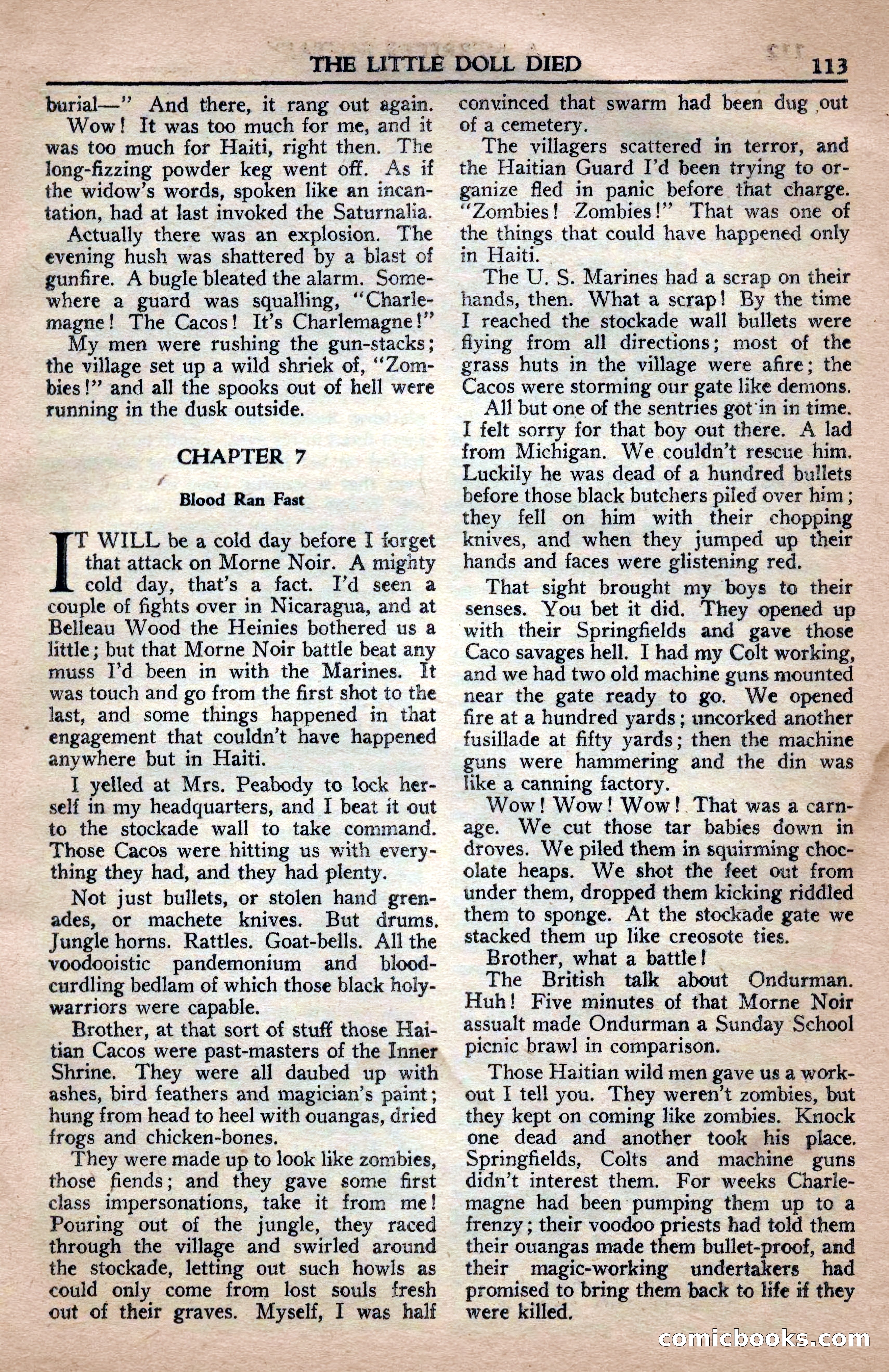A. Merritt's Fantasy Magazine, April 1950 — page 113 of 132