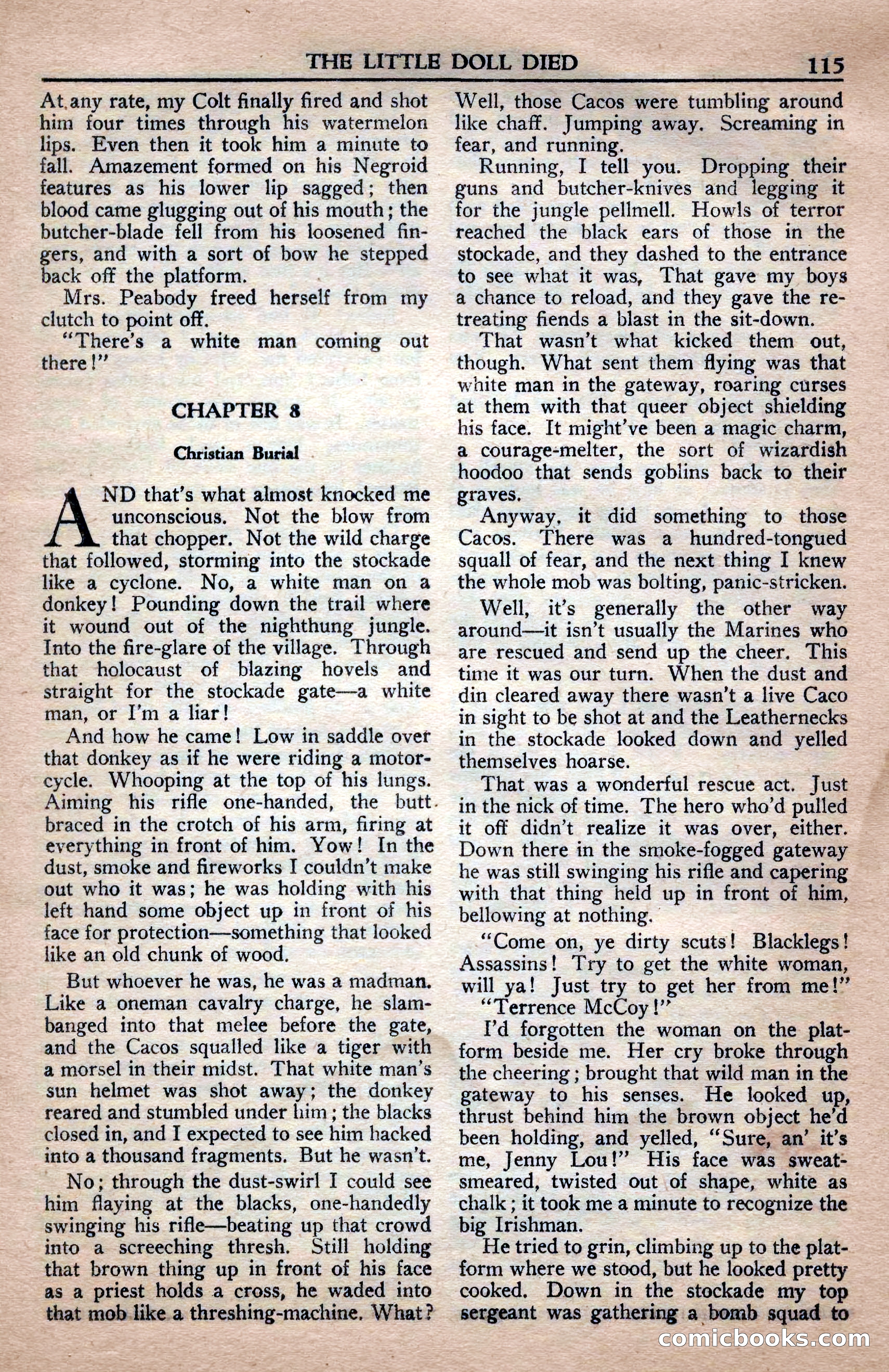 A. Merritt's Fantasy Magazine, April 1950 — page 115 of 132