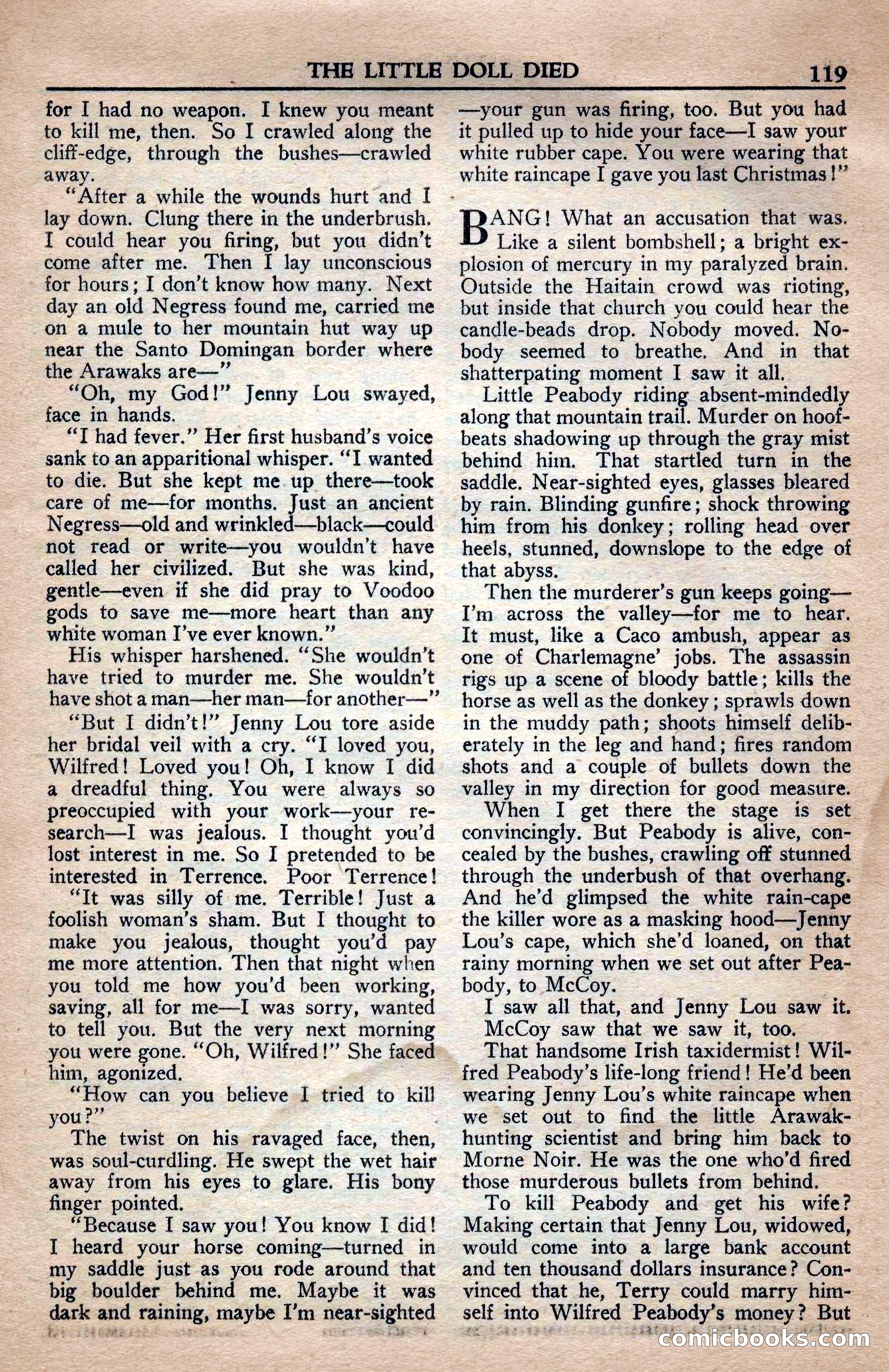 A. Merritt's Fantasy Magazine, April 1950 — page 119 of 132