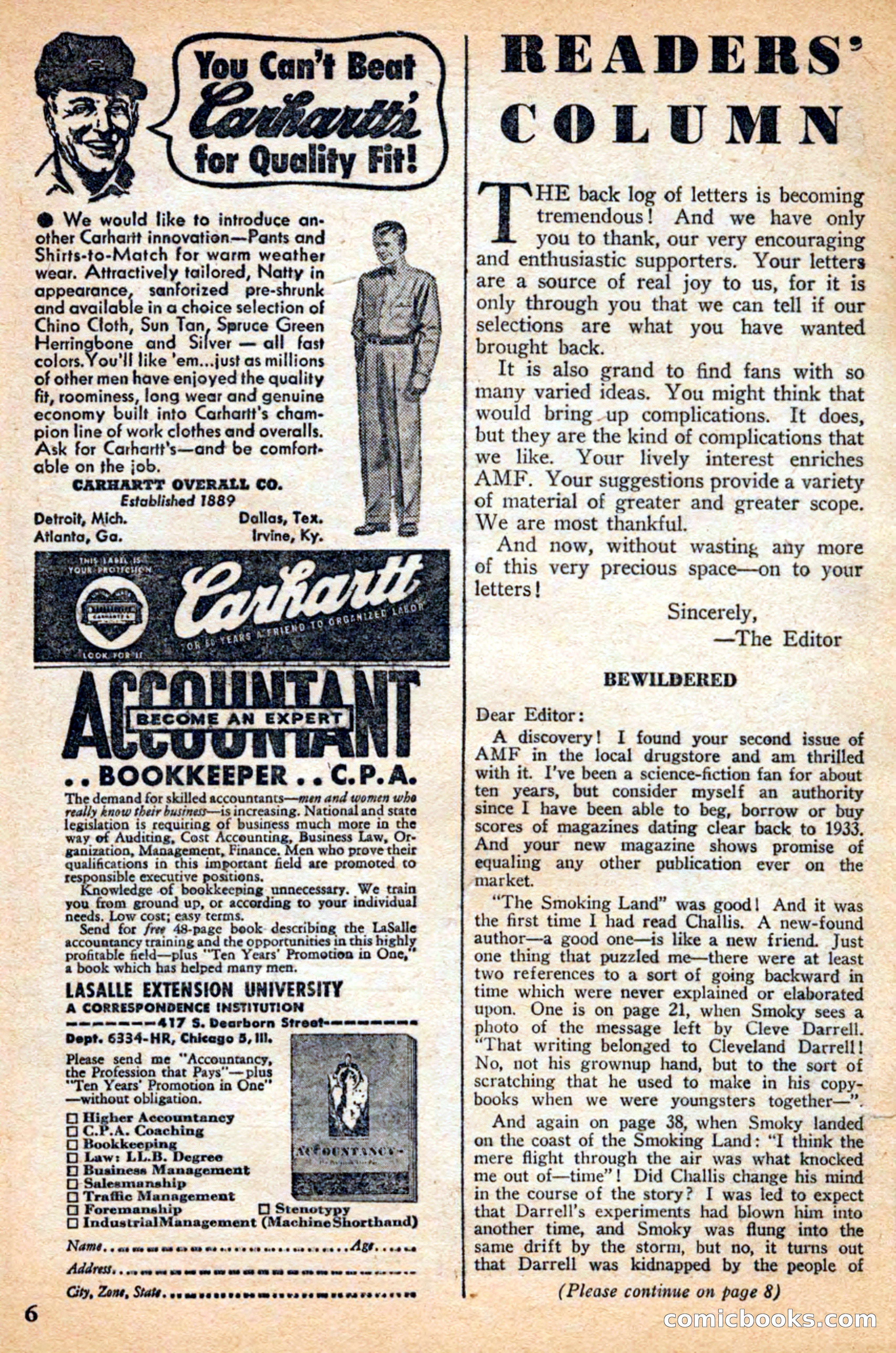 A. Merritt's Fantasy Magazine, July 1950 — page 6 of 133