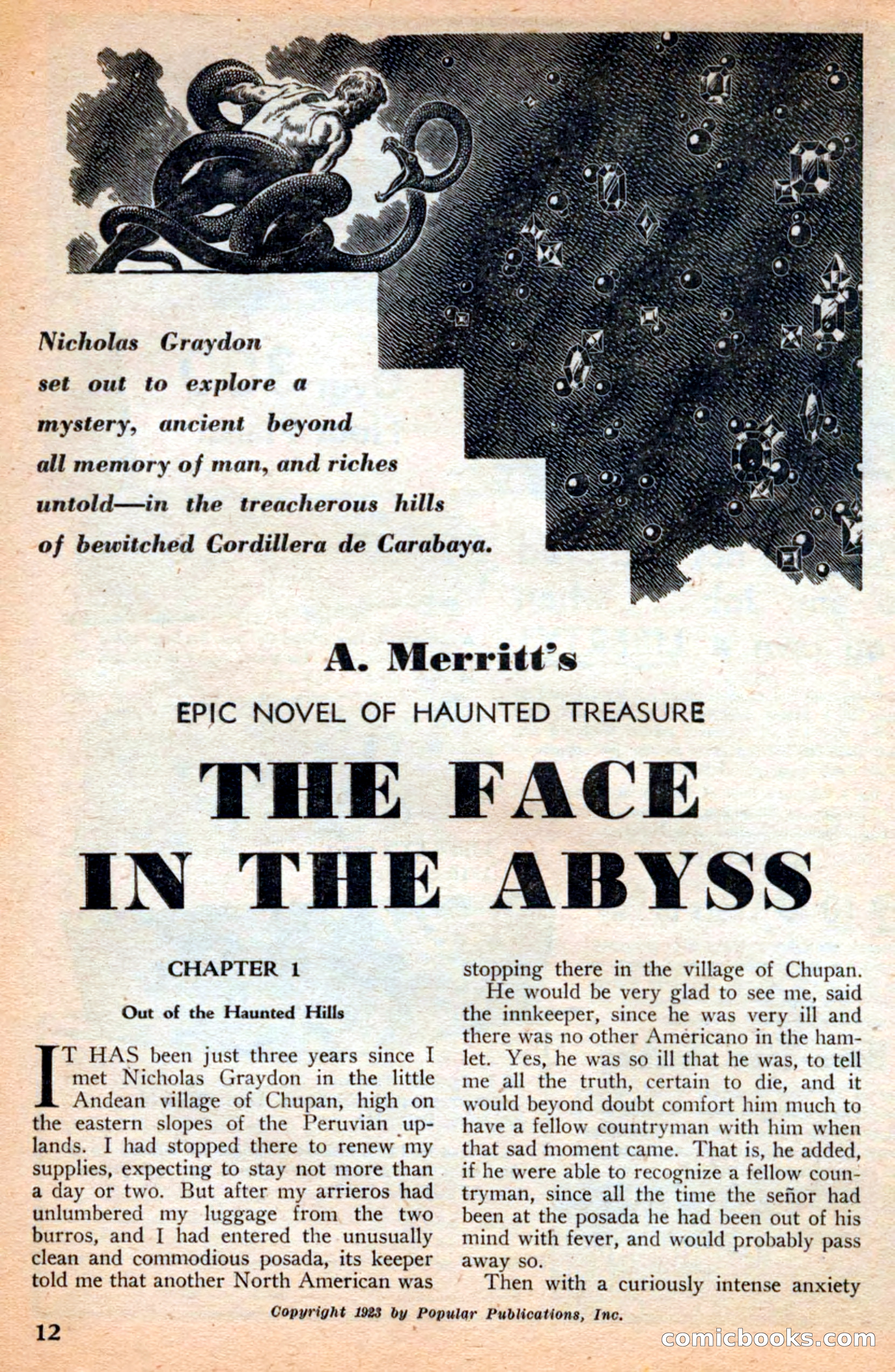 A. Merritt's Fantasy Magazine, July 1950 — page 12 of 133