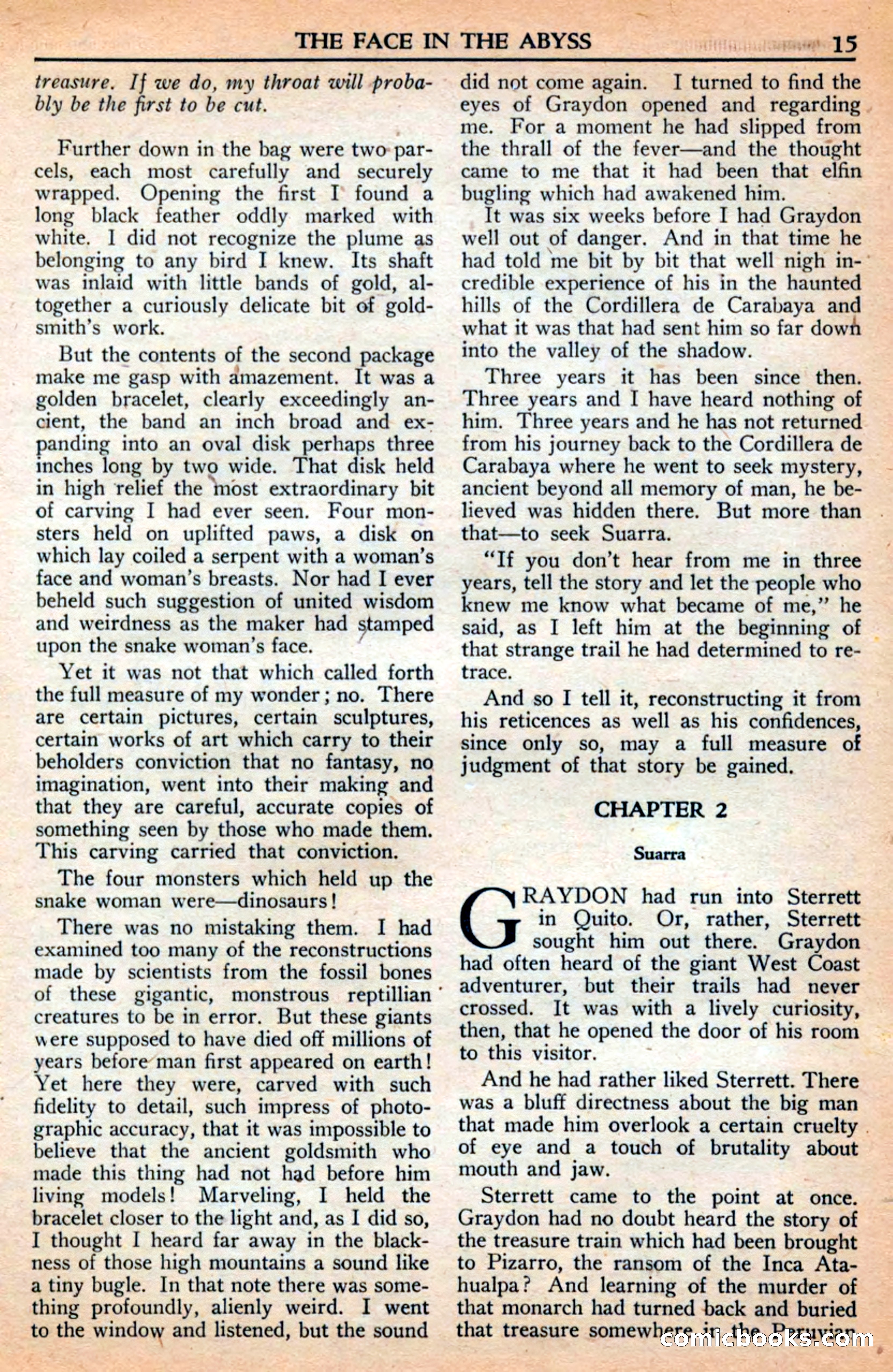 A. Merritt's Fantasy Magazine, July 1950 — page 15 of 133