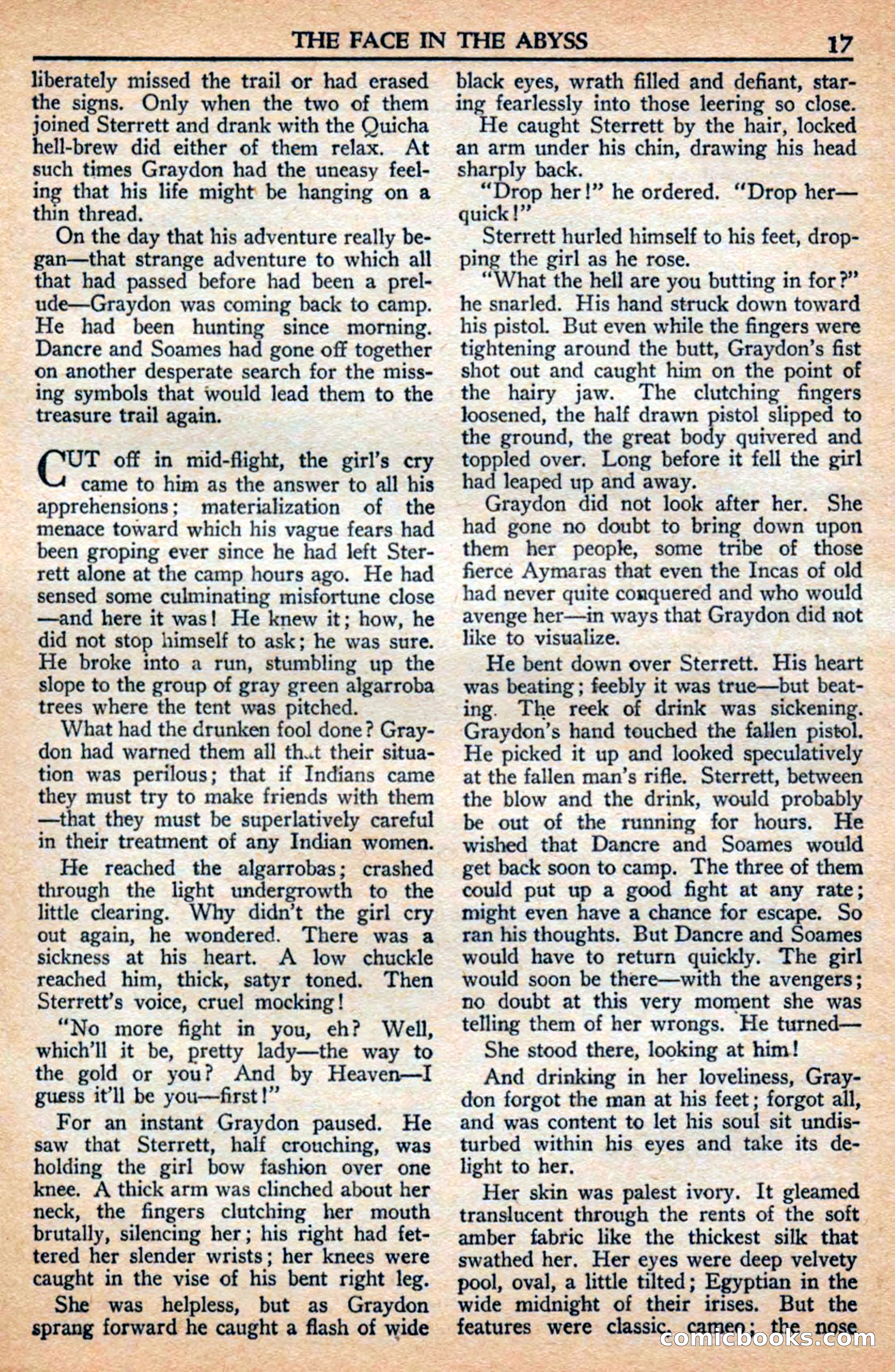 A. Merritt's Fantasy Magazine, July 1950 — page 17 of 133