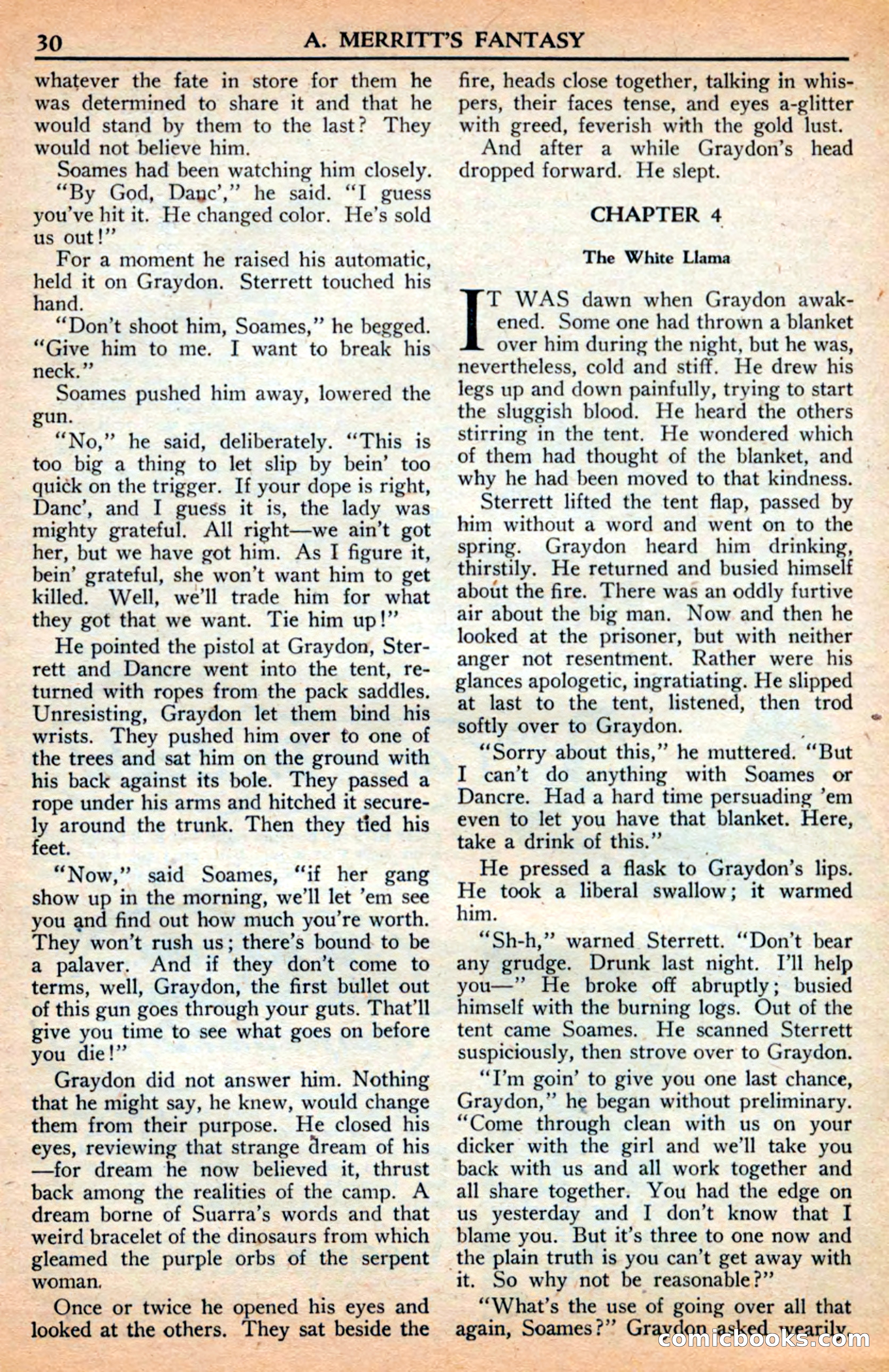 A. Merritt's Fantasy Magazine, July 1950 — page 30 of 133