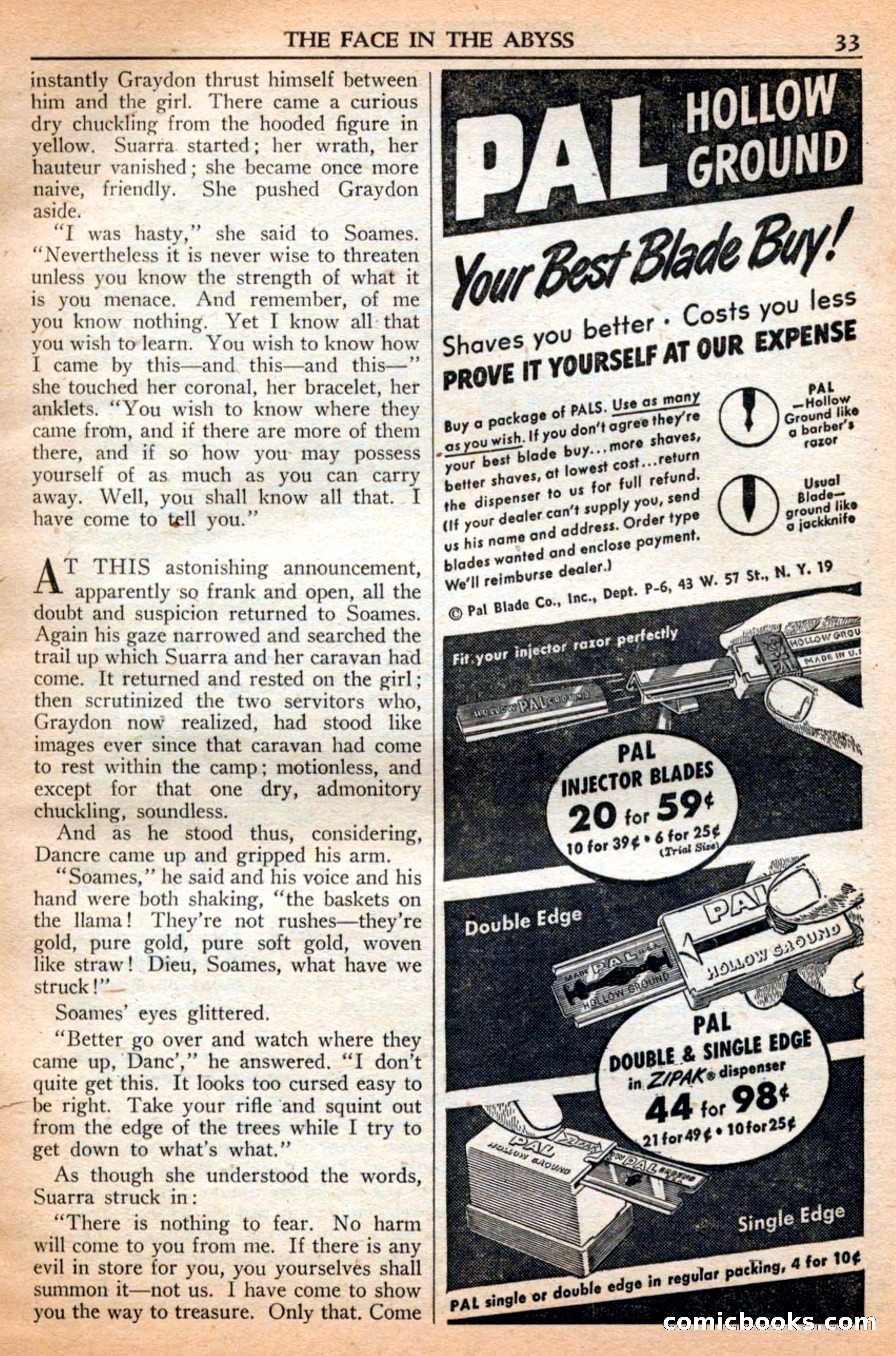 A. Merritt's Fantasy Magazine, July 1950 — page 33 of 133