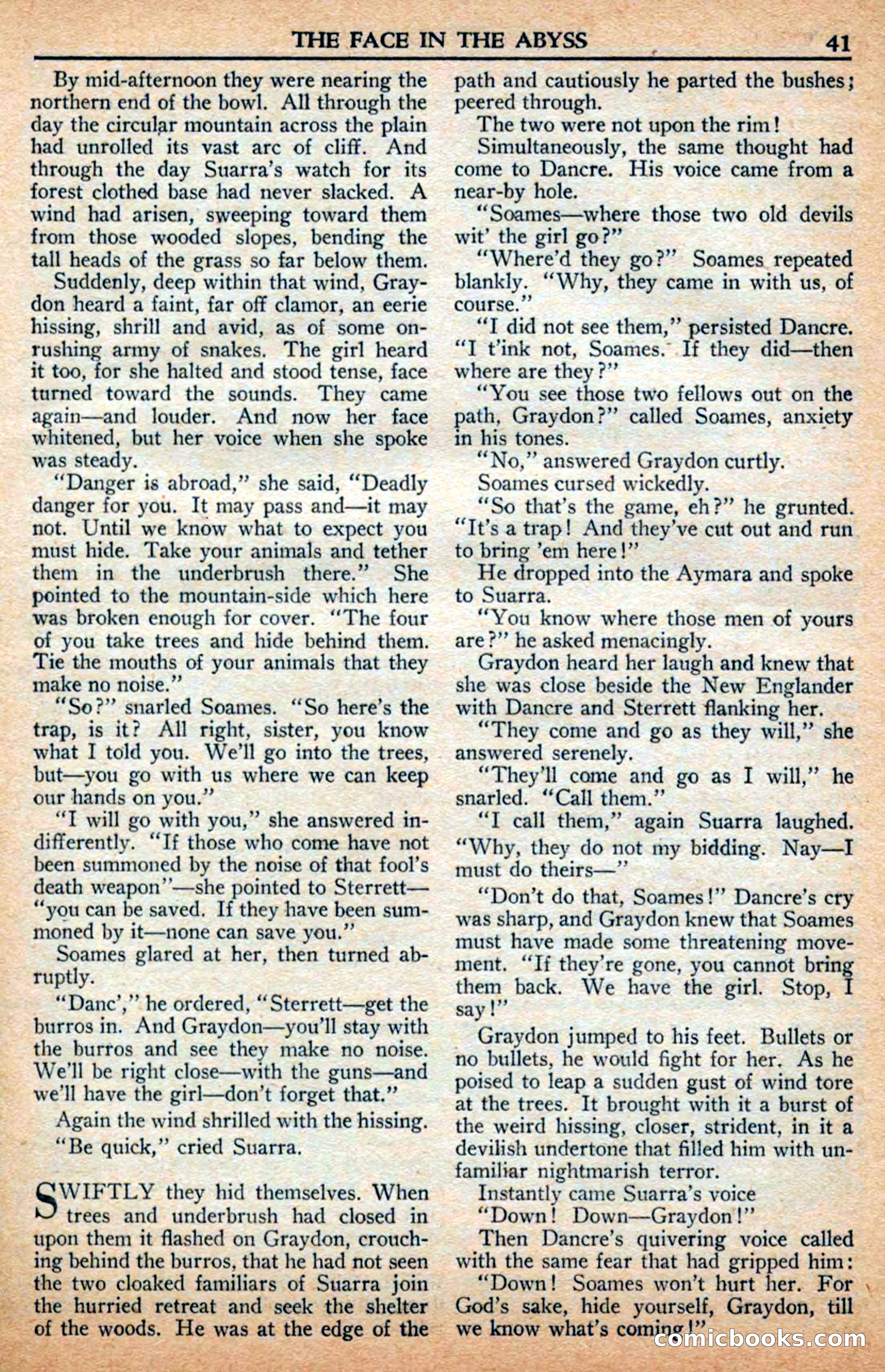 A. Merritt's Fantasy Magazine, July 1950 — page 41 of 133