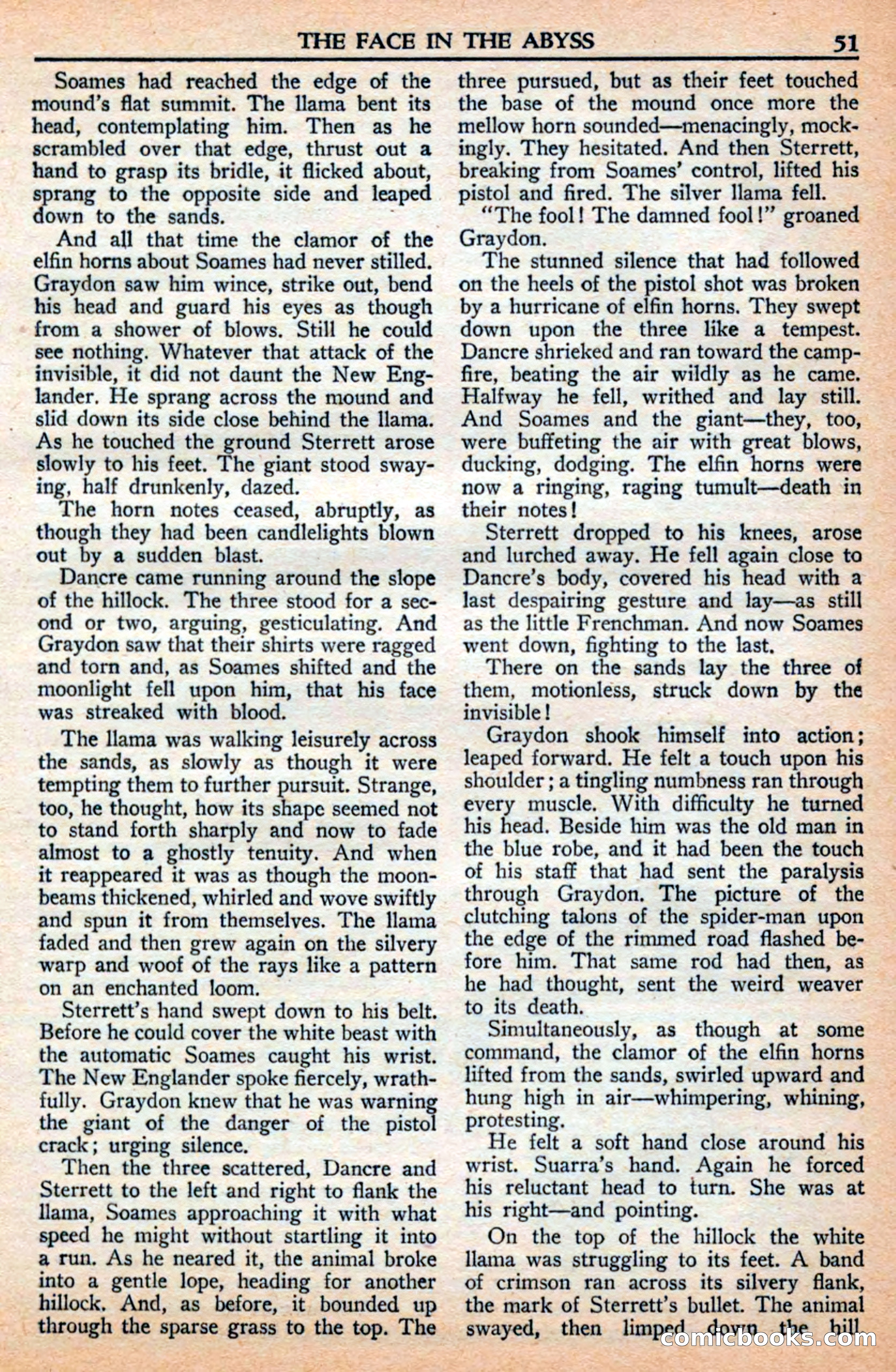 A. Merritt's Fantasy Magazine, July 1950 — page 51 of 133