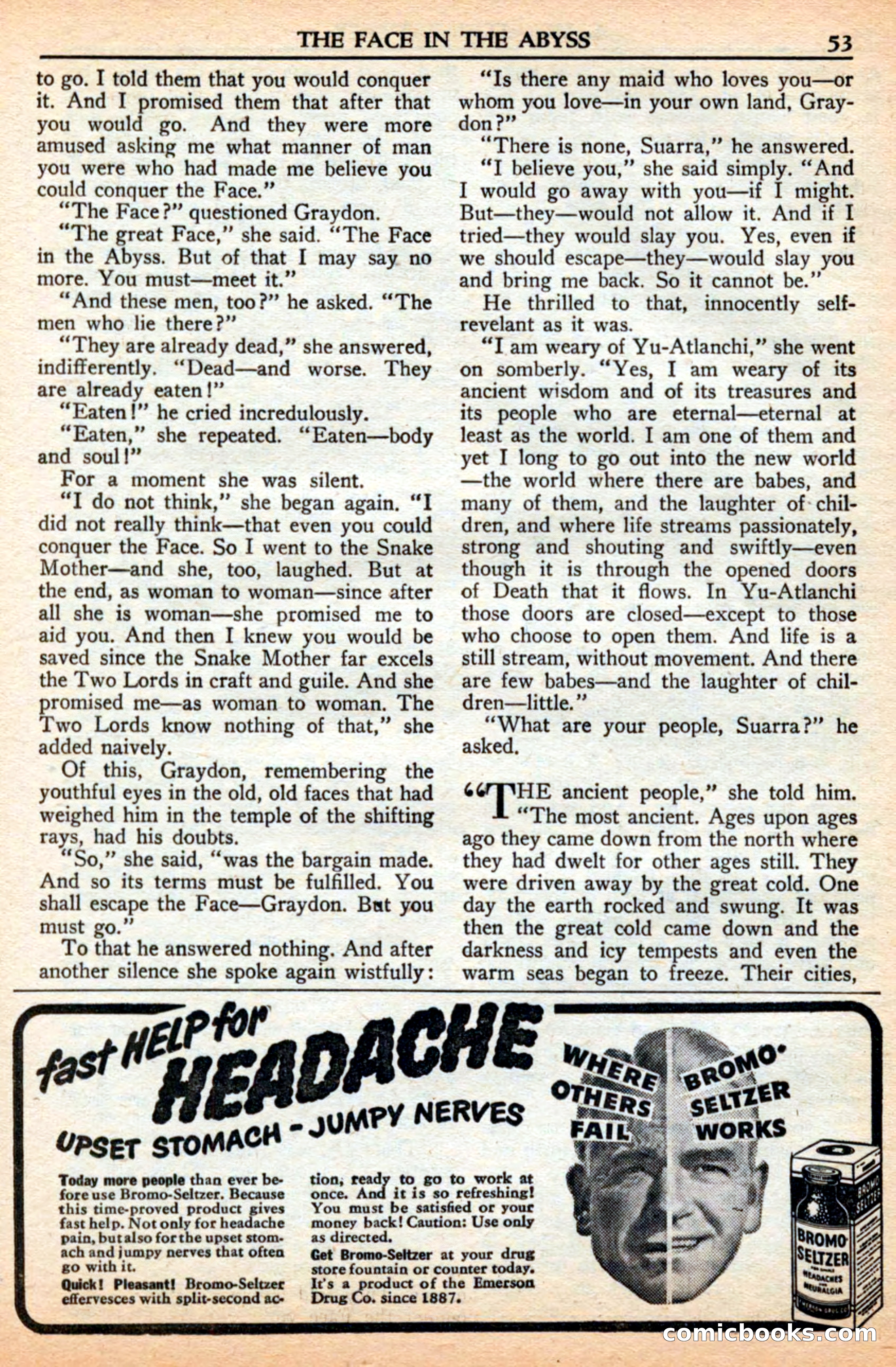 A. Merritt's Fantasy Magazine, July 1950 — page 53 of 133