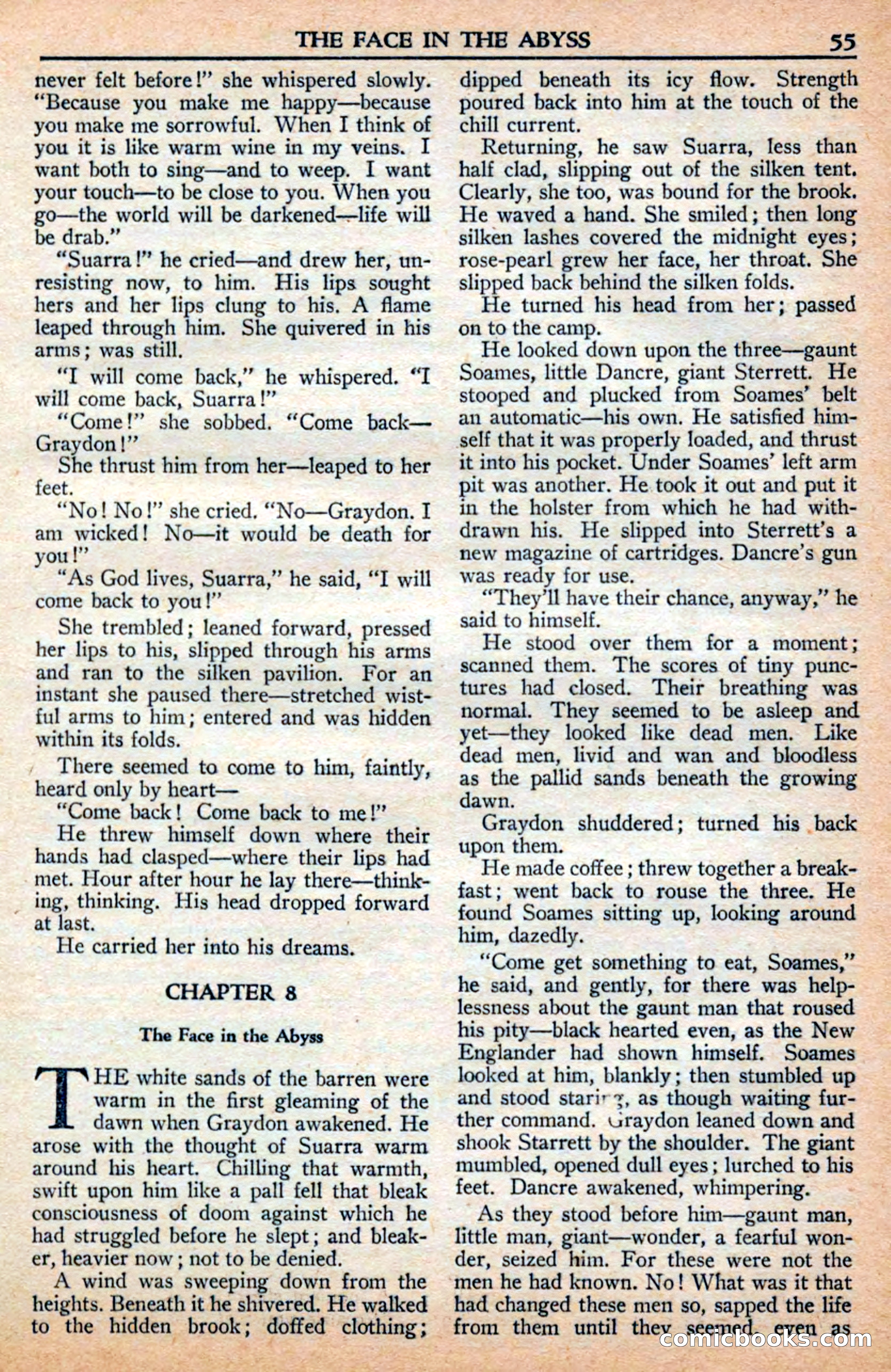 A. Merritt's Fantasy Magazine, July 1950 — page 55 of 133