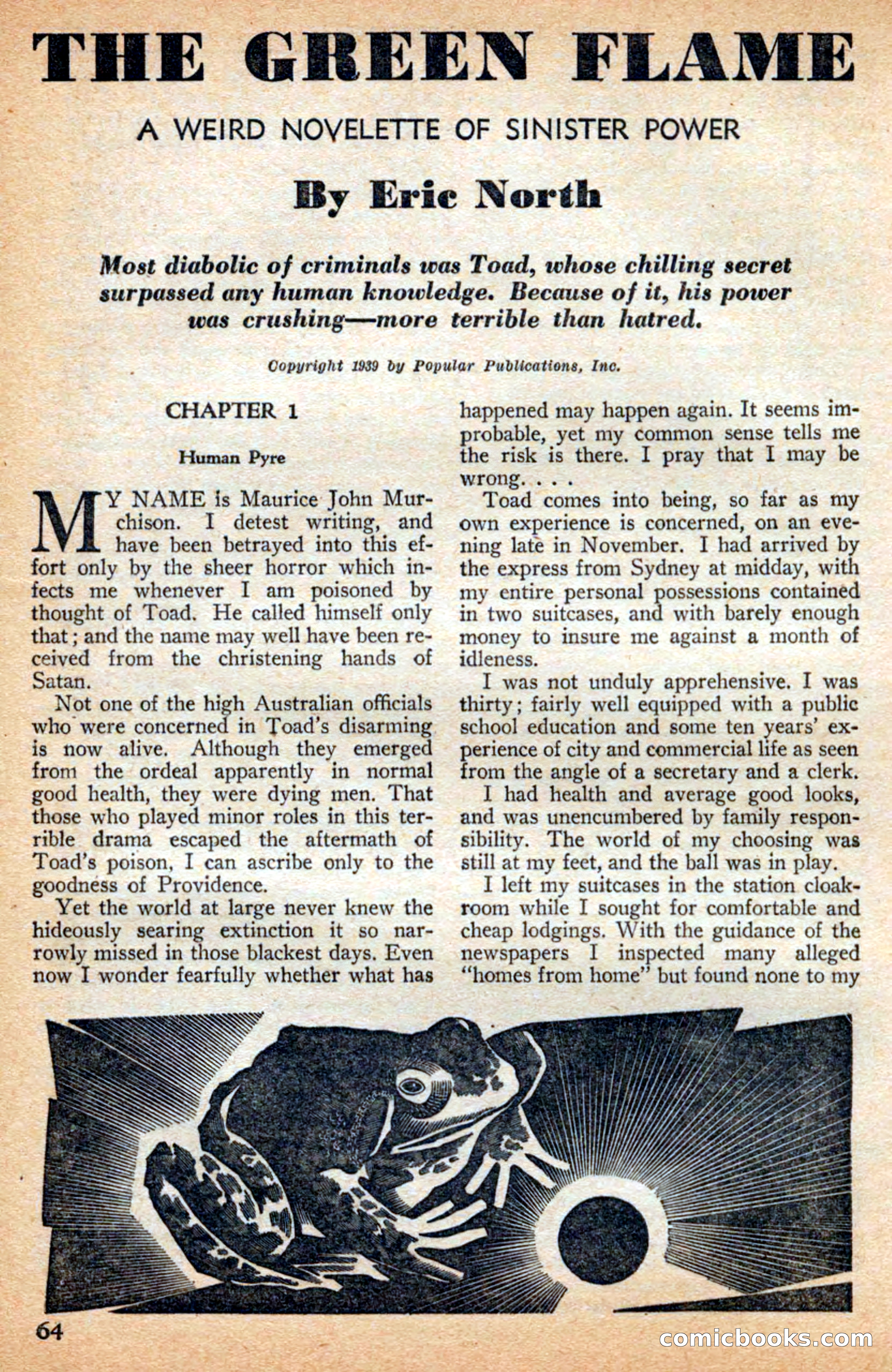 A. Merritt's Fantasy Magazine, July 1950 — page 64 of 133