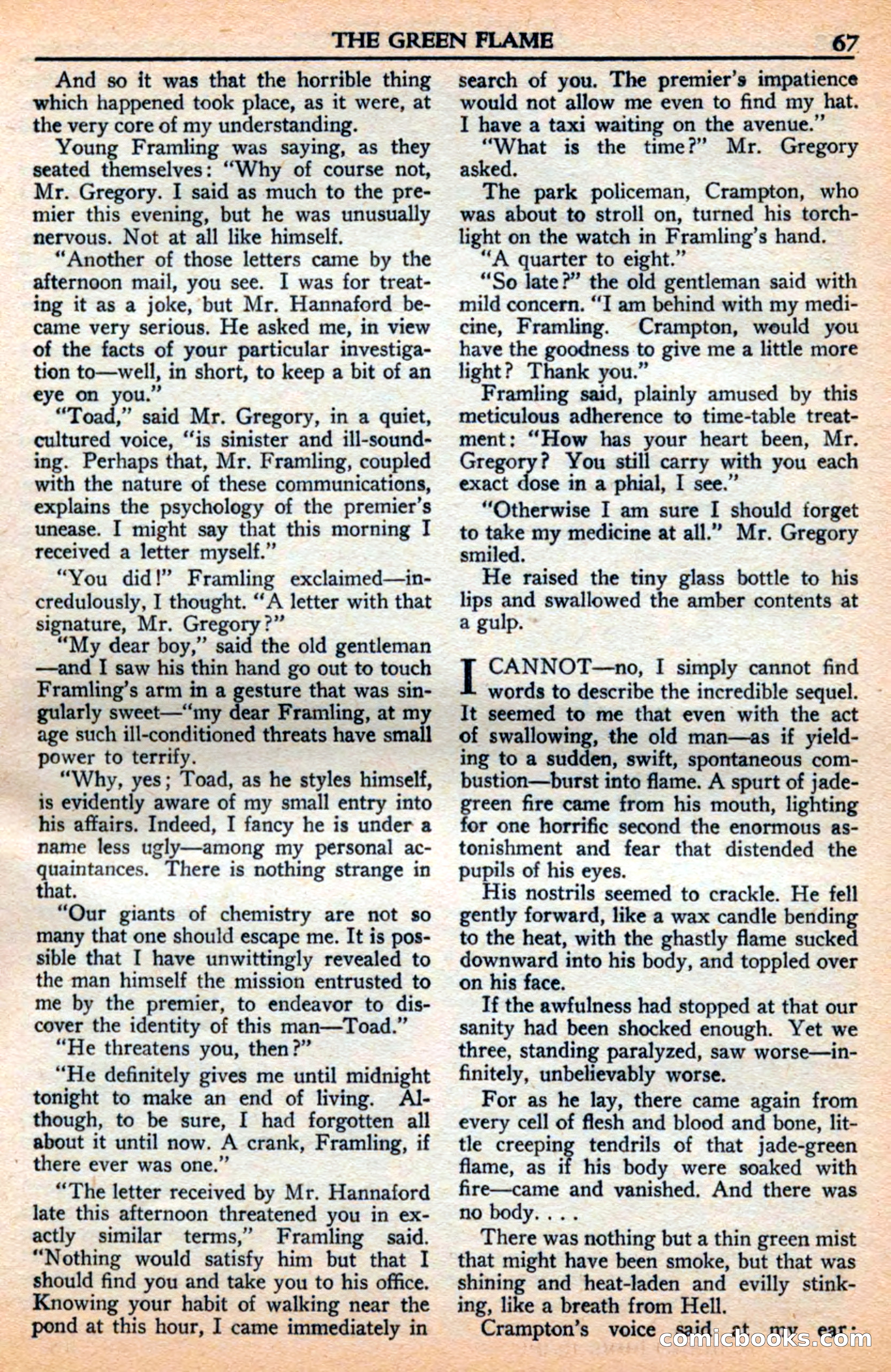 A. Merritt's Fantasy Magazine, July 1950 — page 67 of 133