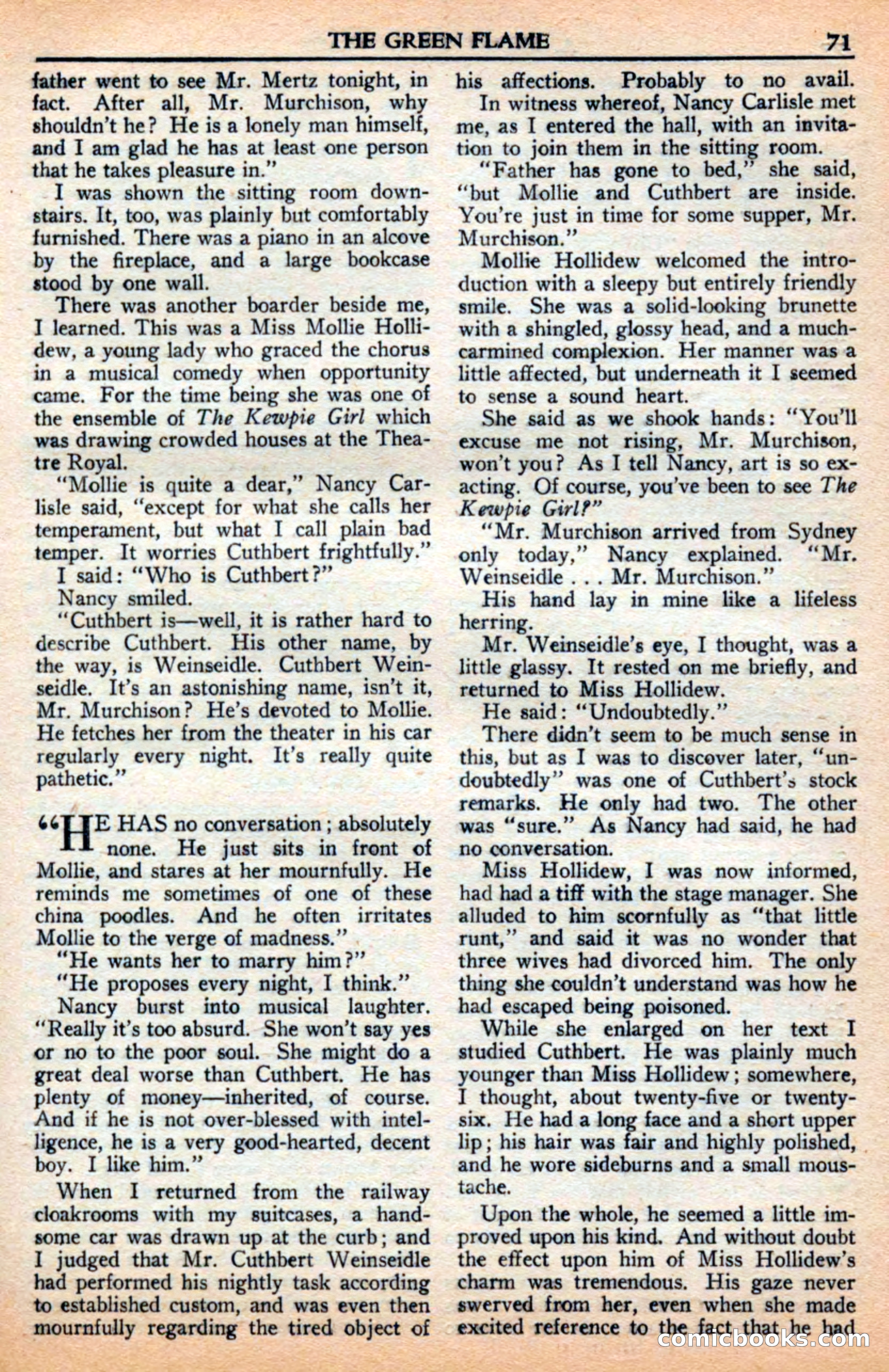 A. Merritt's Fantasy Magazine, July 1950 — page 71 of 133