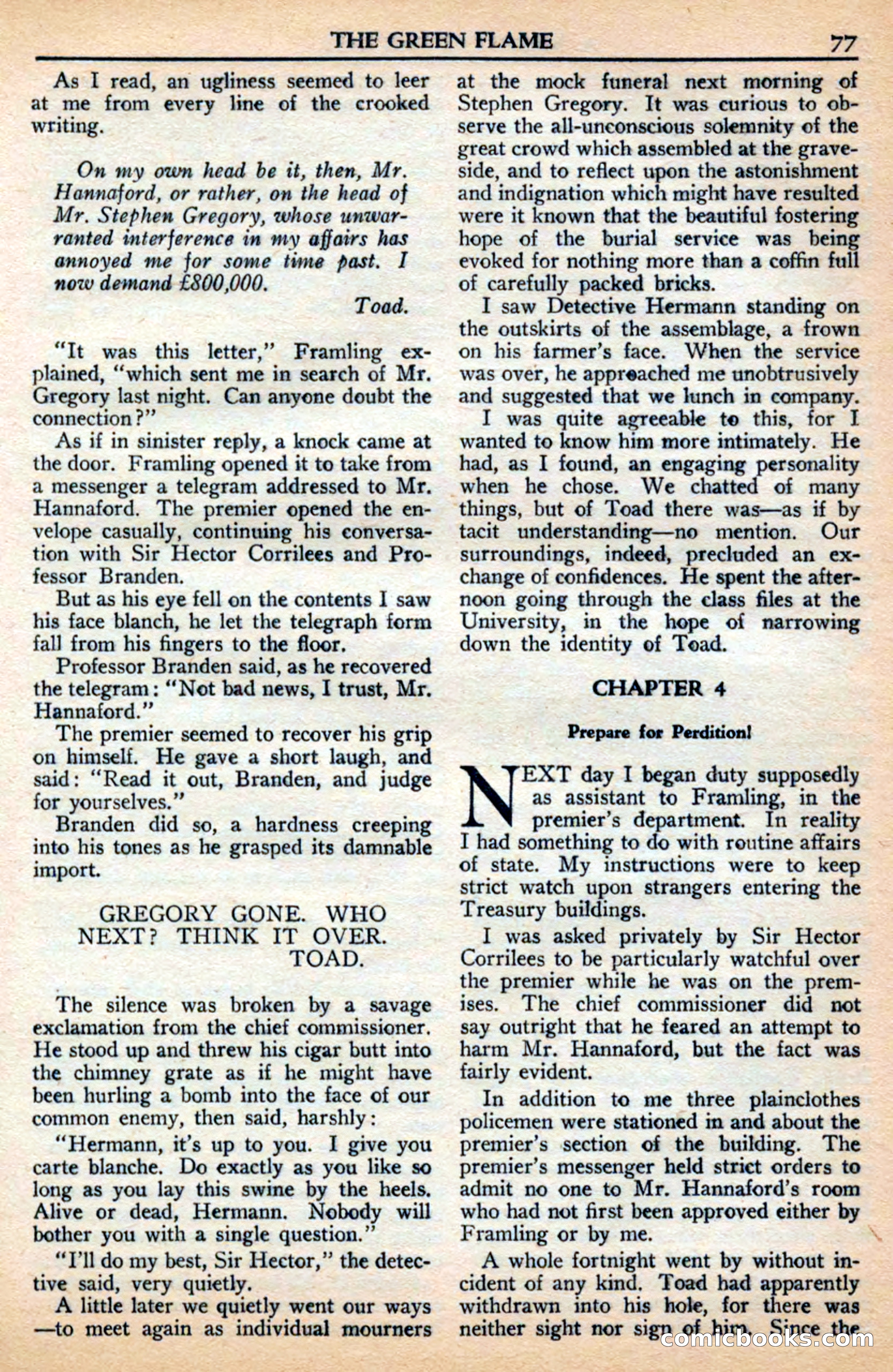 A. Merritt's Fantasy Magazine, July 1950 — page 77 of 133