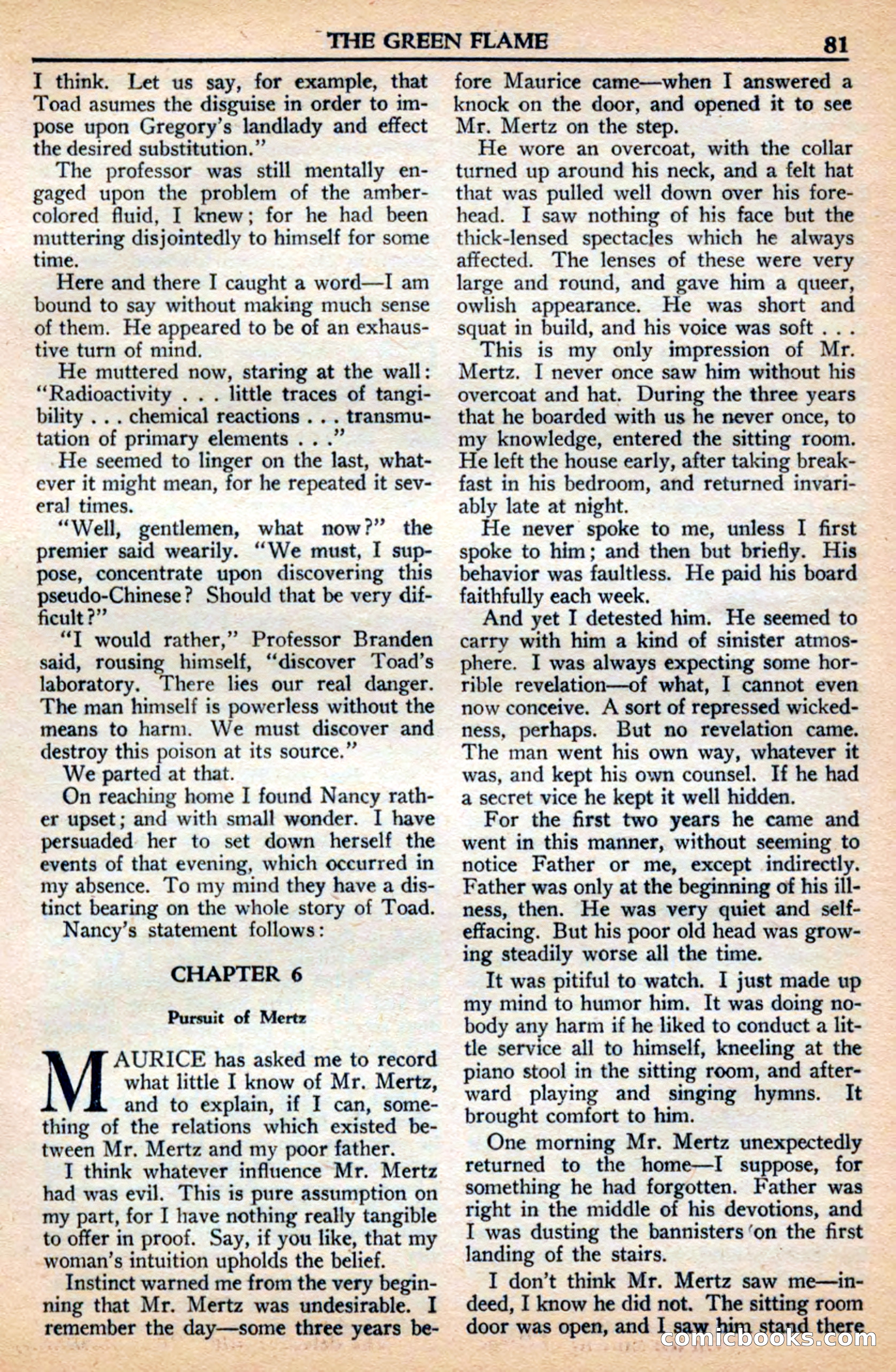 A. Merritt's Fantasy Magazine, July 1950 — page 81 of 133