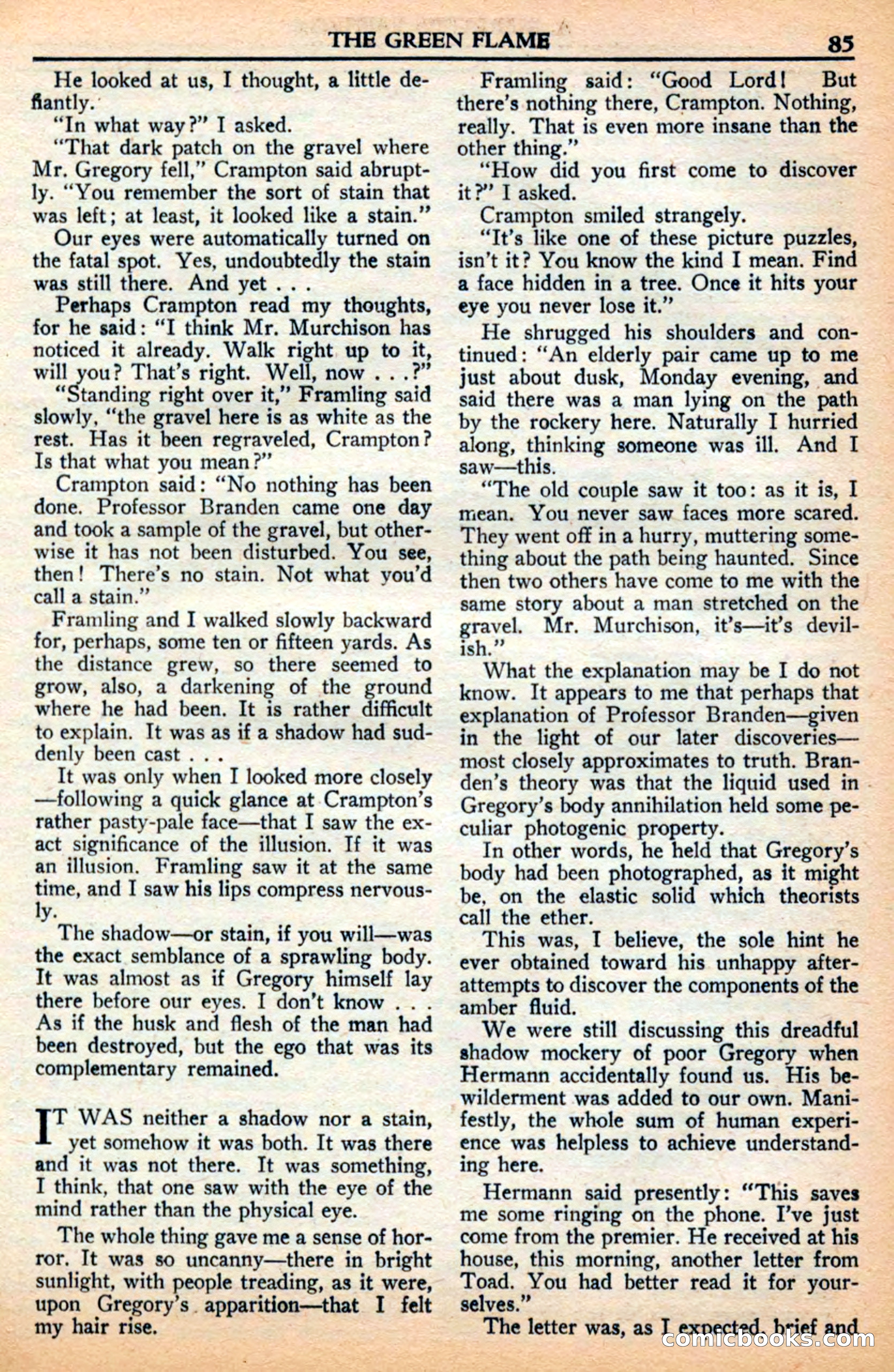 A. Merritt's Fantasy Magazine, July 1950 — page 85 of 133
