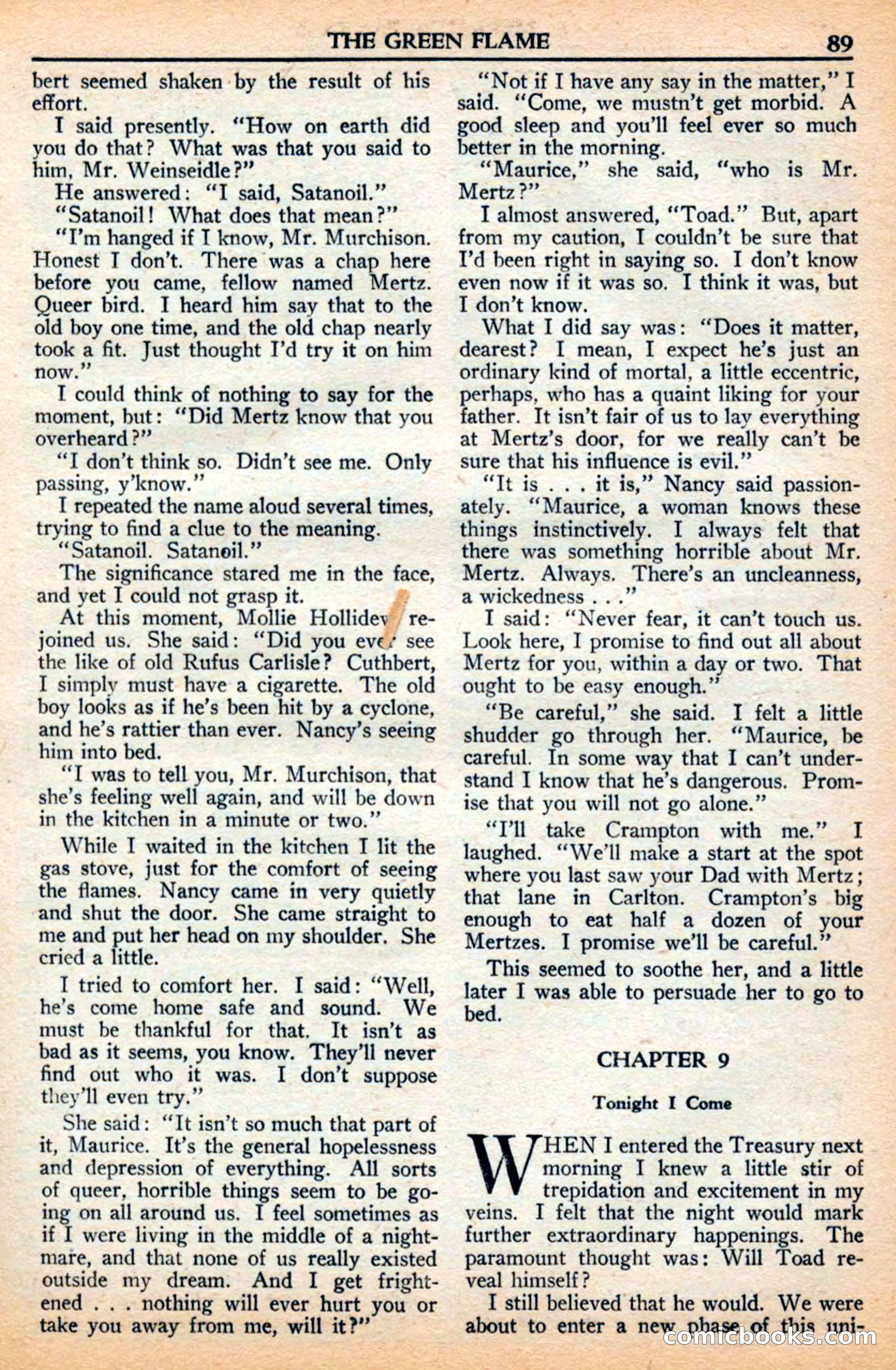 A. Merritt's Fantasy Magazine, July 1950 — page 89 of 133