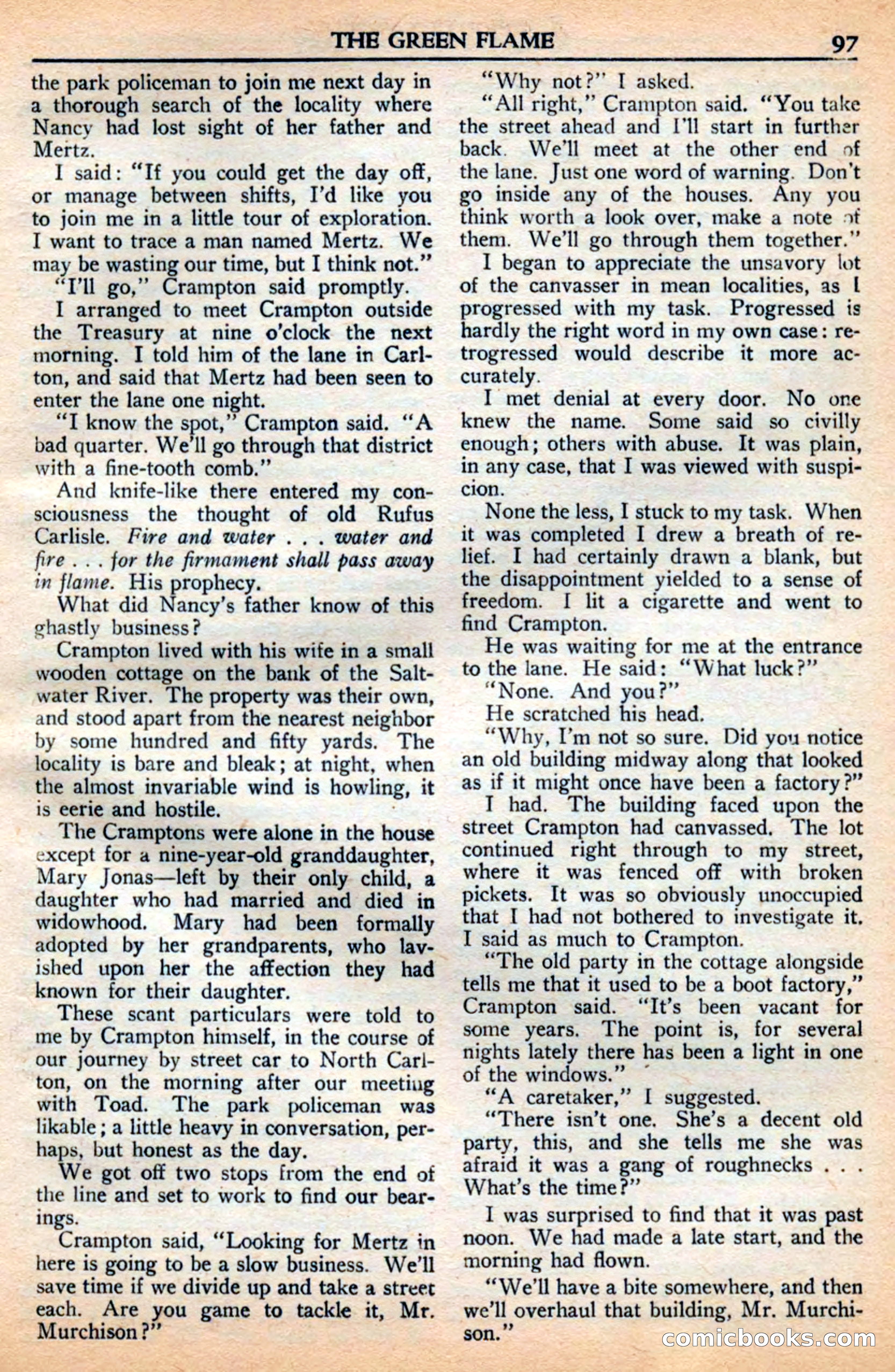 A. Merritt's Fantasy Magazine, July 1950 — page 97 of 133