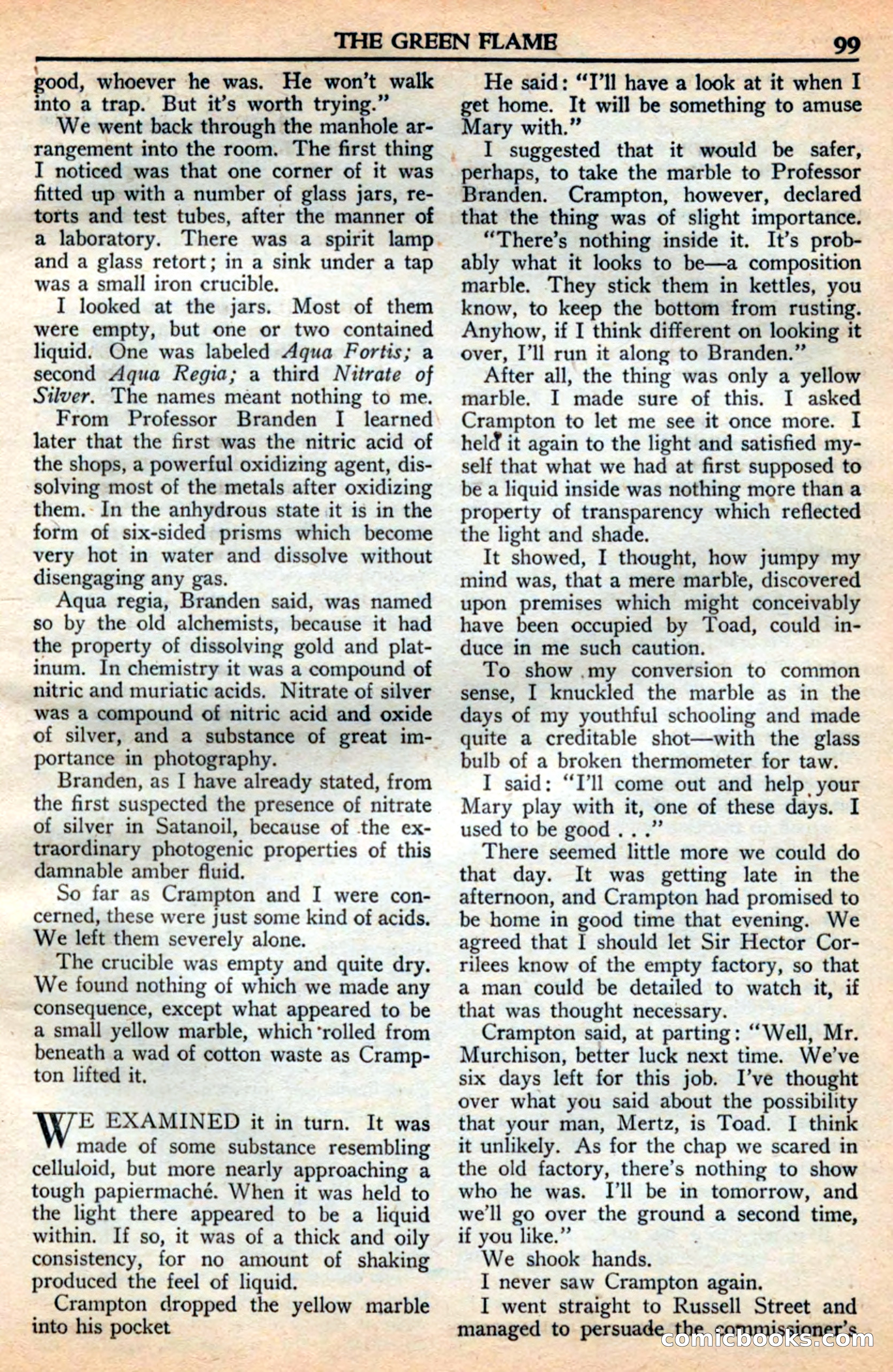 A. Merritt's Fantasy Magazine, July 1950 — page 99 of 133