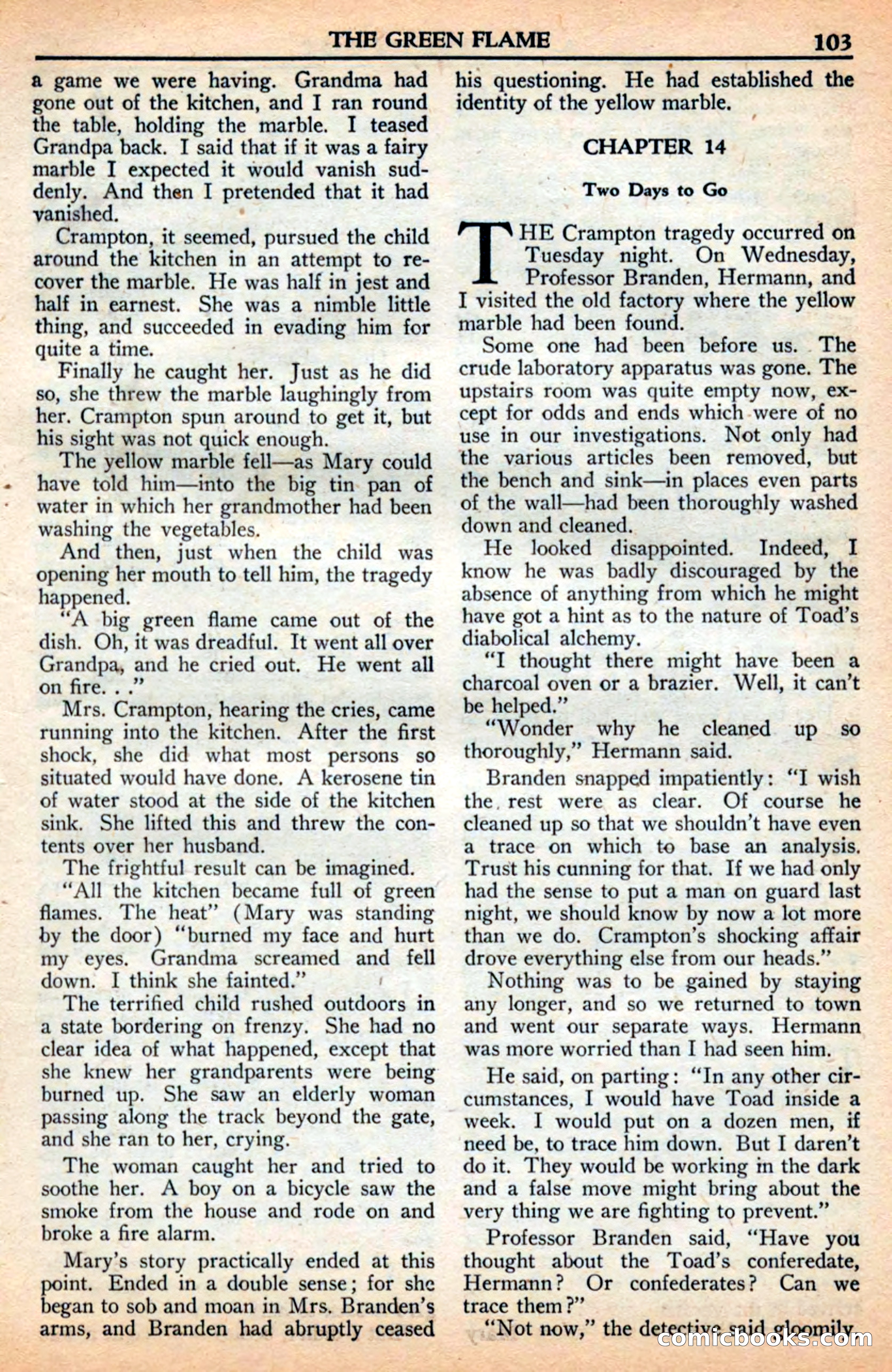 A. Merritt's Fantasy Magazine, July 1950 — page 103 of 133