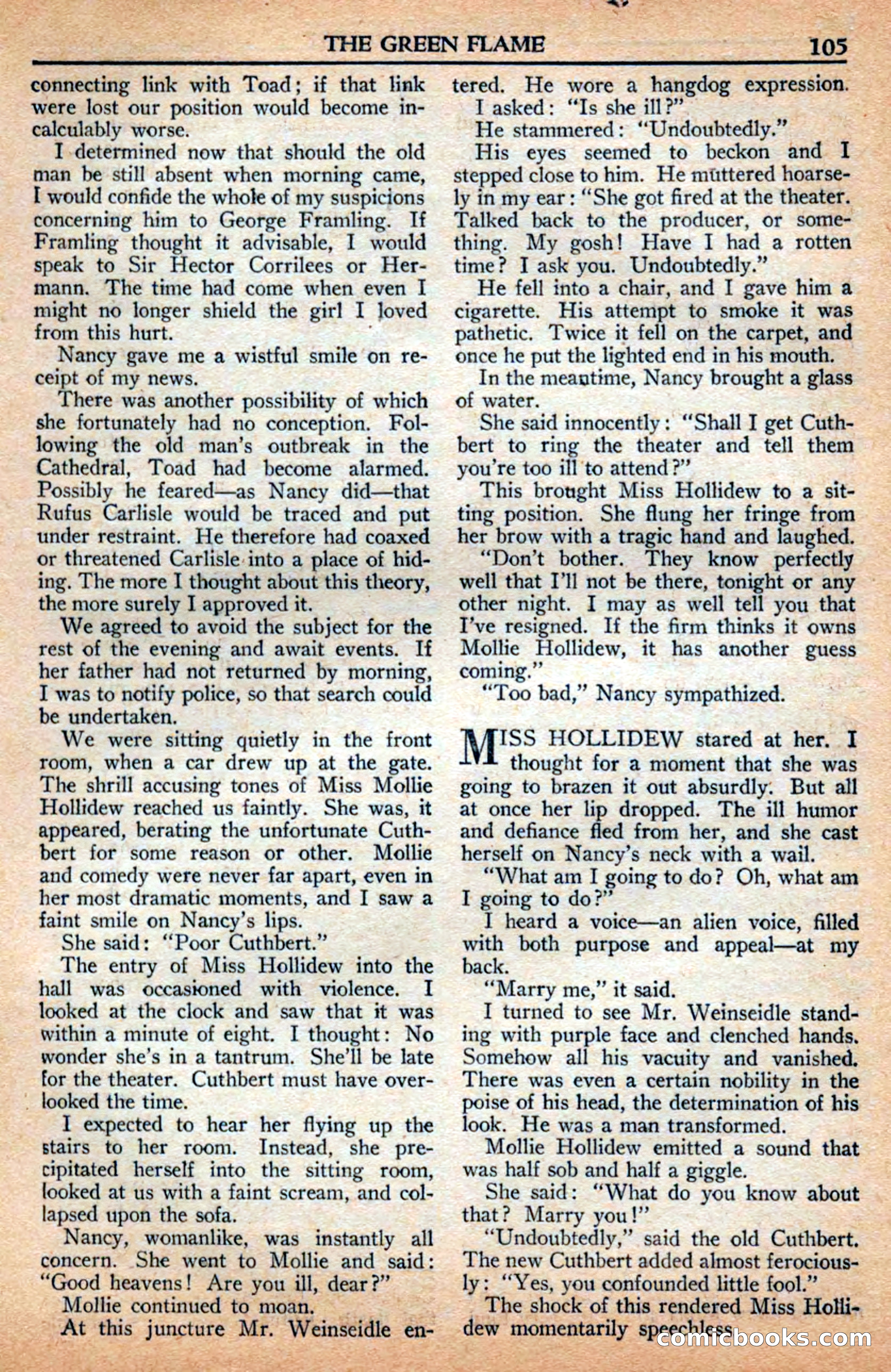 A. Merritt's Fantasy Magazine, July 1950 — page 105 of 133