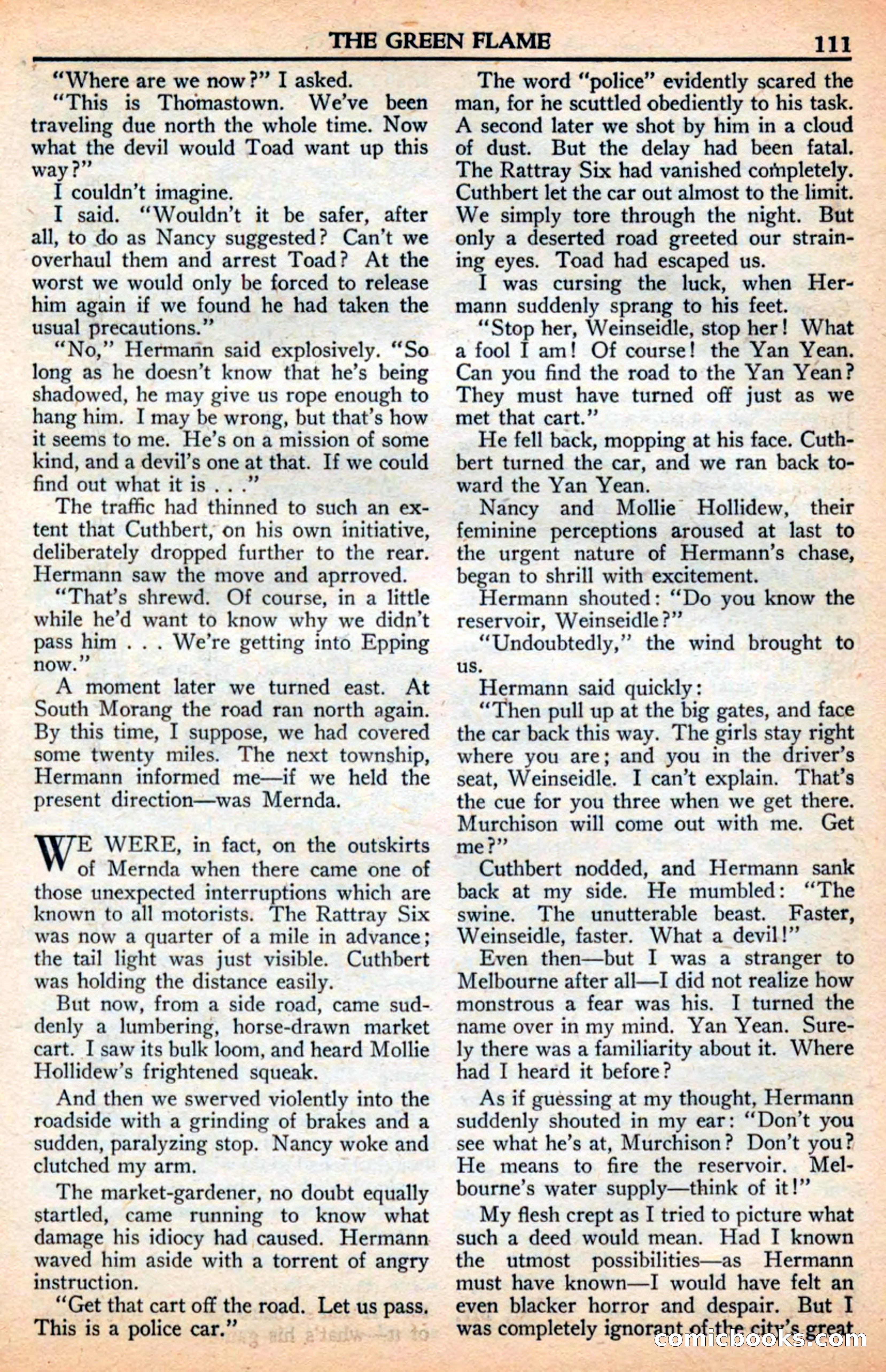 A. Merritt's Fantasy Magazine, July 1950 — page 111 of 133