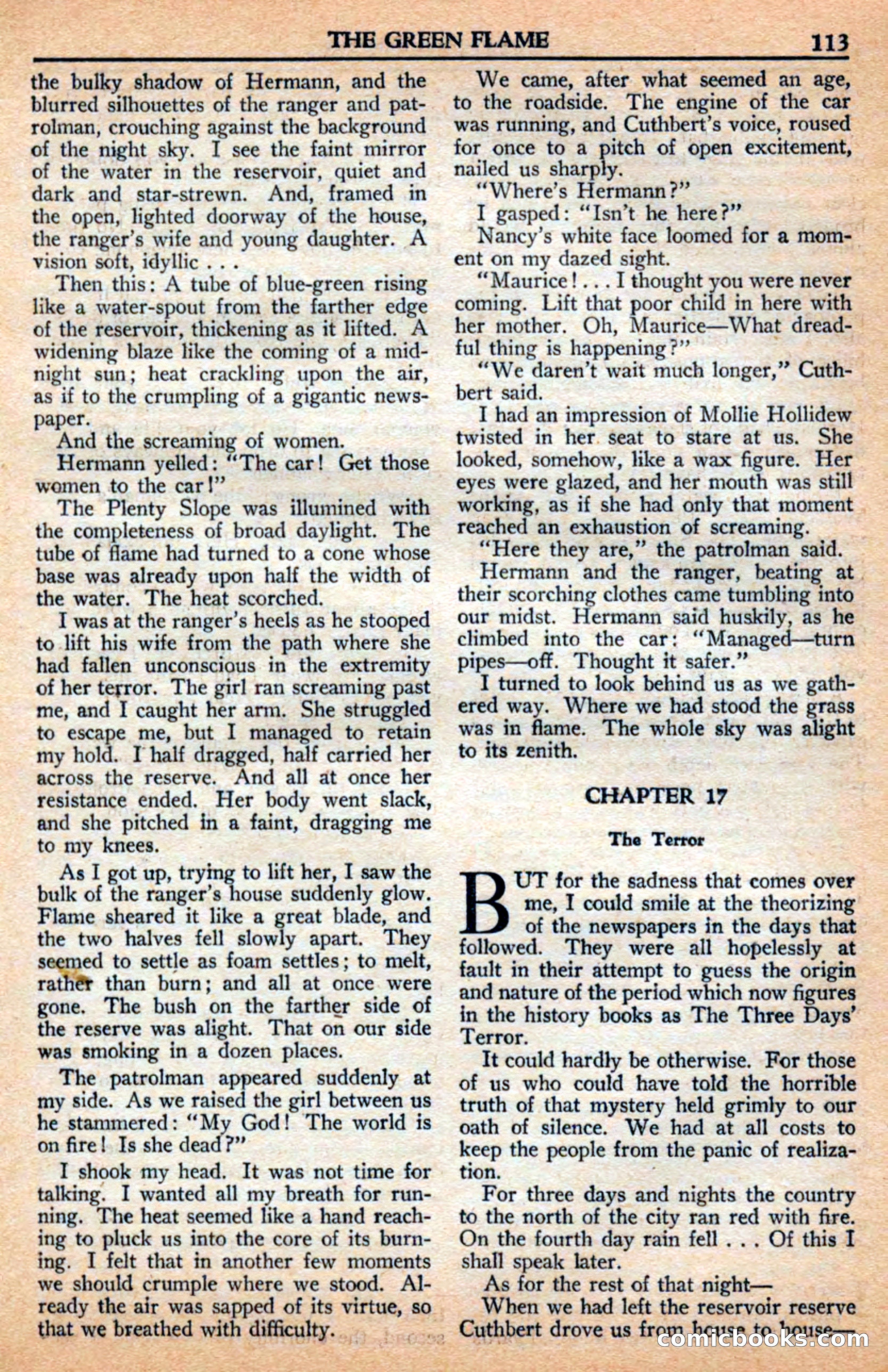 A. Merritt's Fantasy Magazine, July 1950 — page 113 of 133