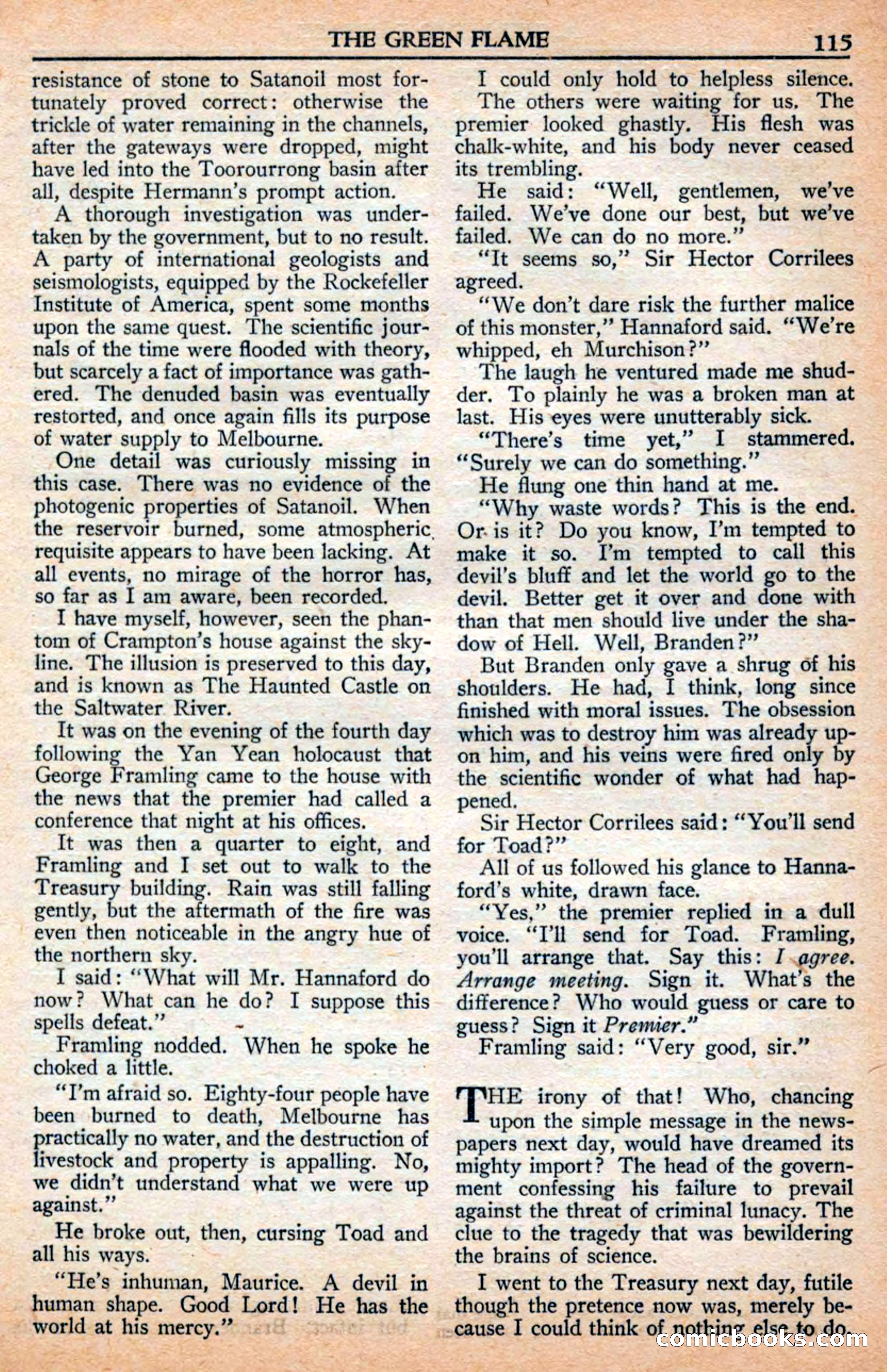 A. Merritt's Fantasy Magazine, July 1950 — page 115 of 133