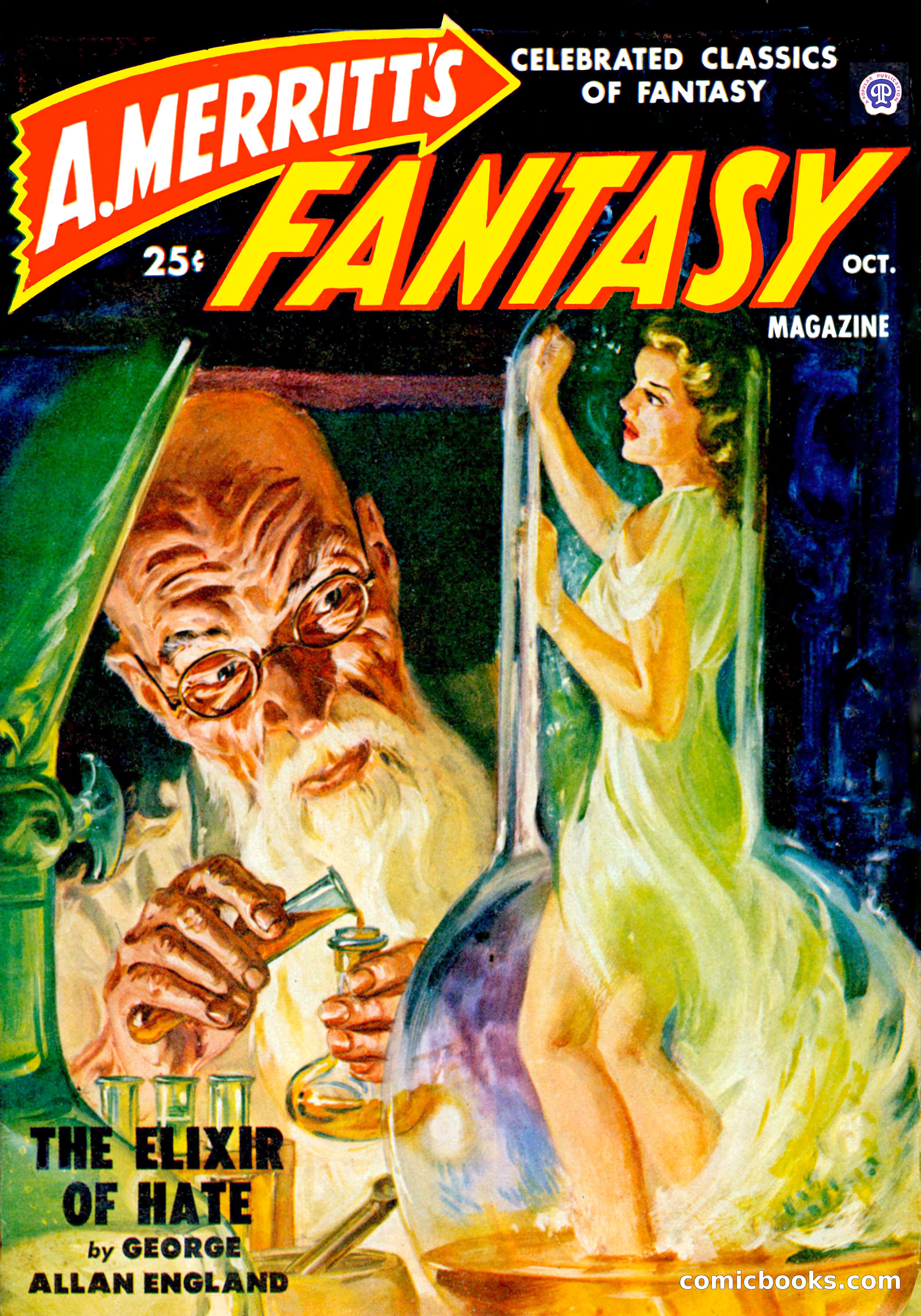 A. Merritt's Fantasy Magazine, October 1950 — page 1 of 135