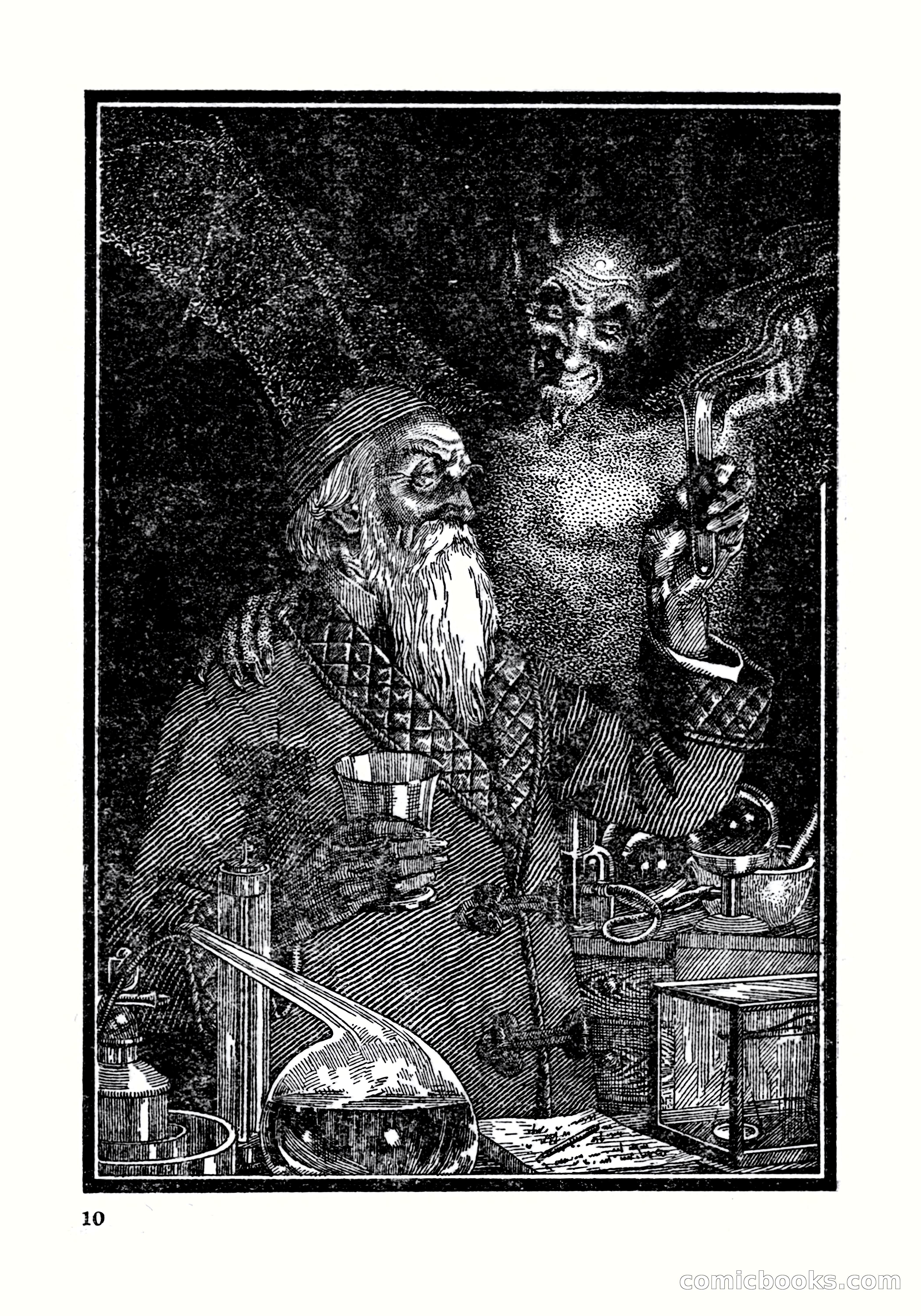 A. Merritt's Fantasy Magazine, October 1950 — page 10 of 135
