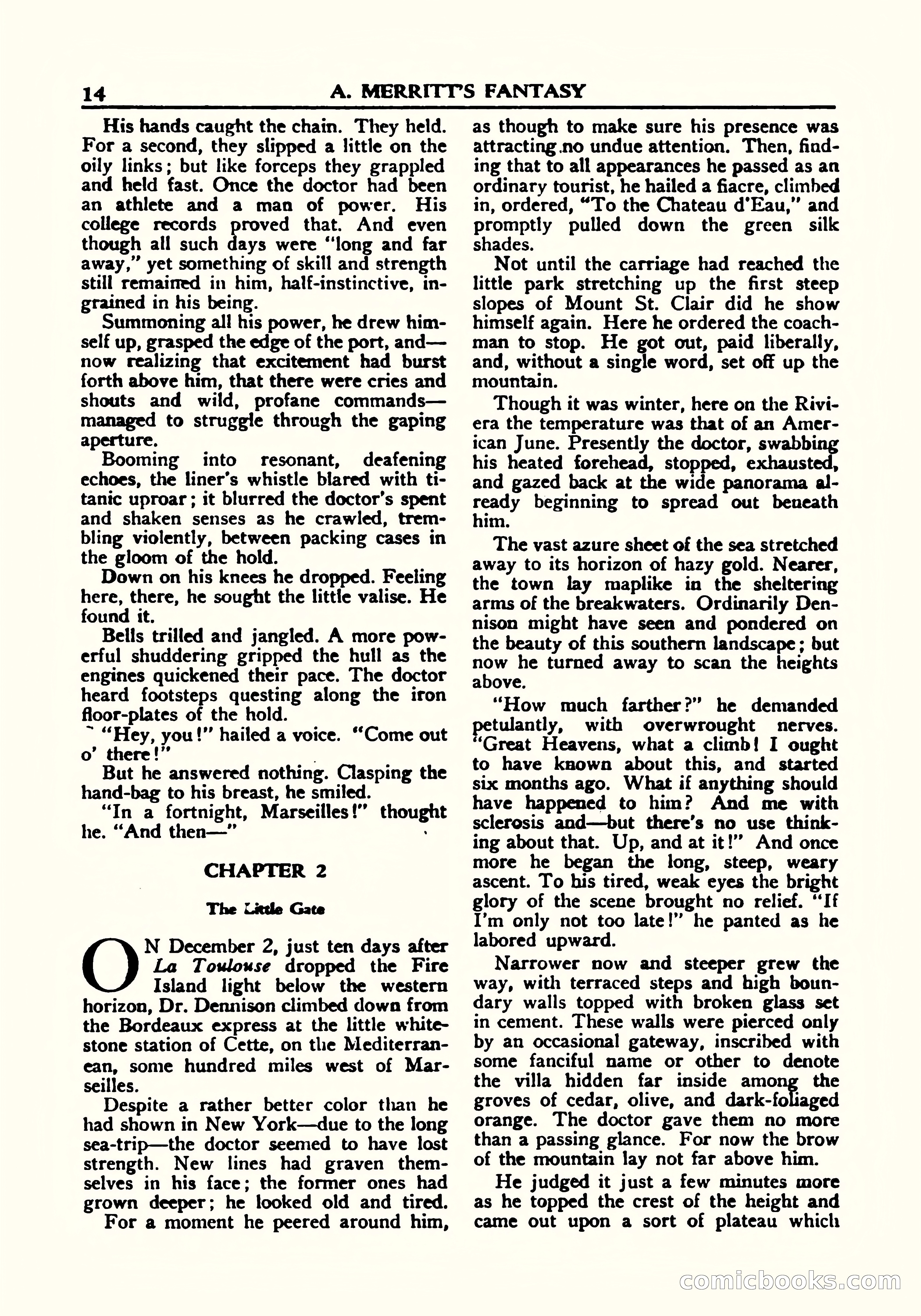 A. Merritt's Fantasy Magazine, October 1950 — page 15 of 135