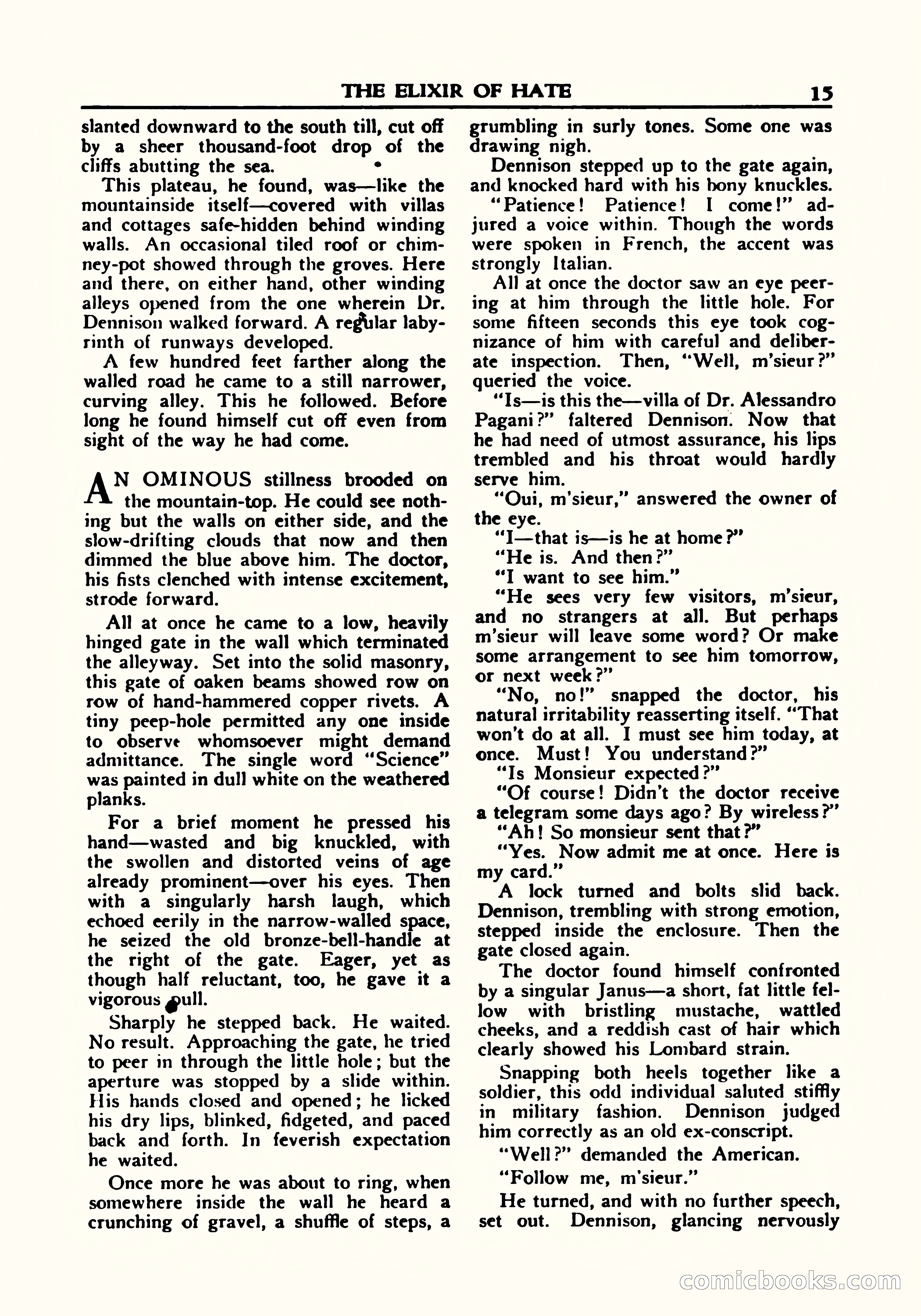 A. Merritt's Fantasy Magazine, October 1950 — page 16 of 135