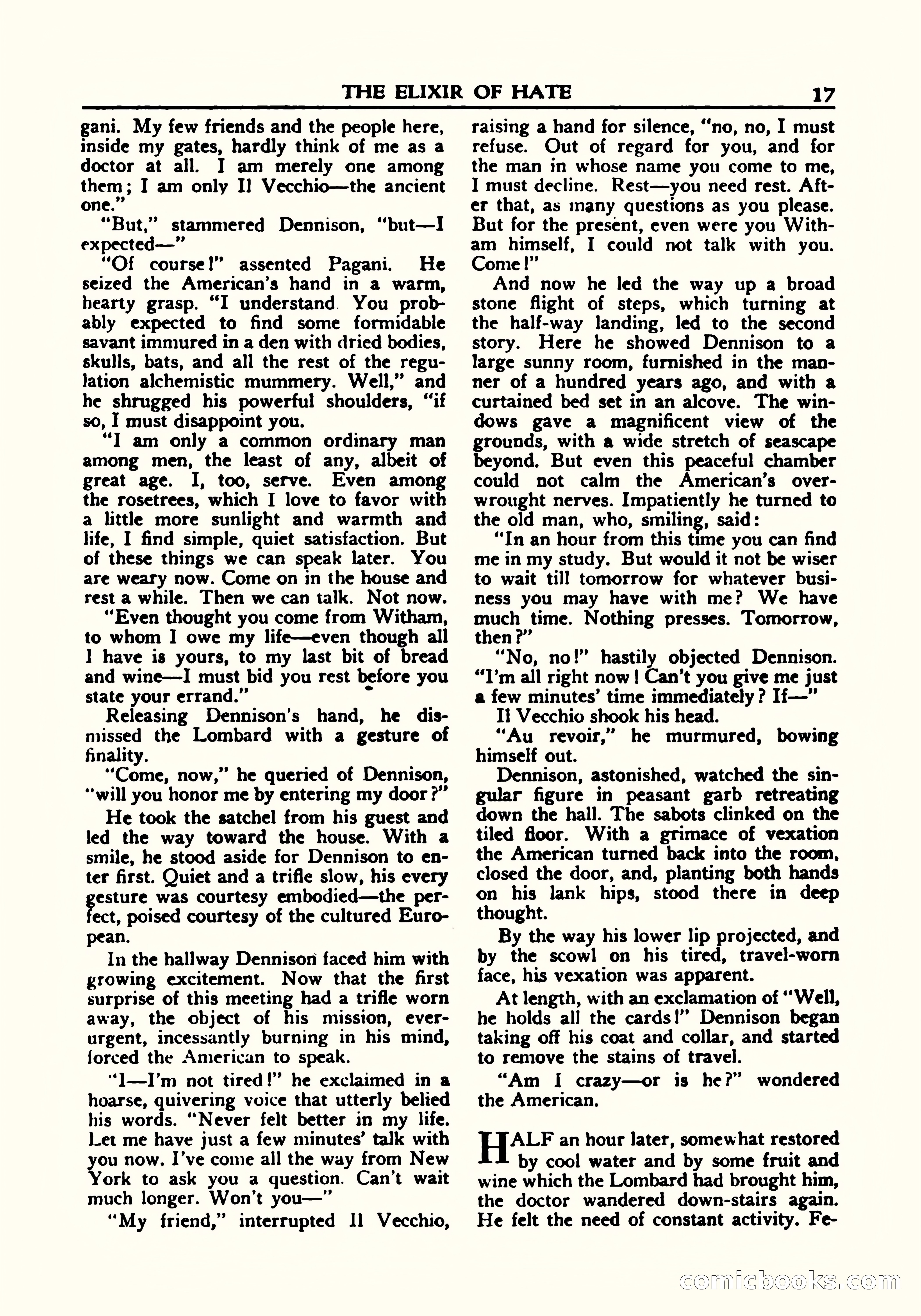 A. Merritt's Fantasy Magazine, October 1950 — page 18 of 135